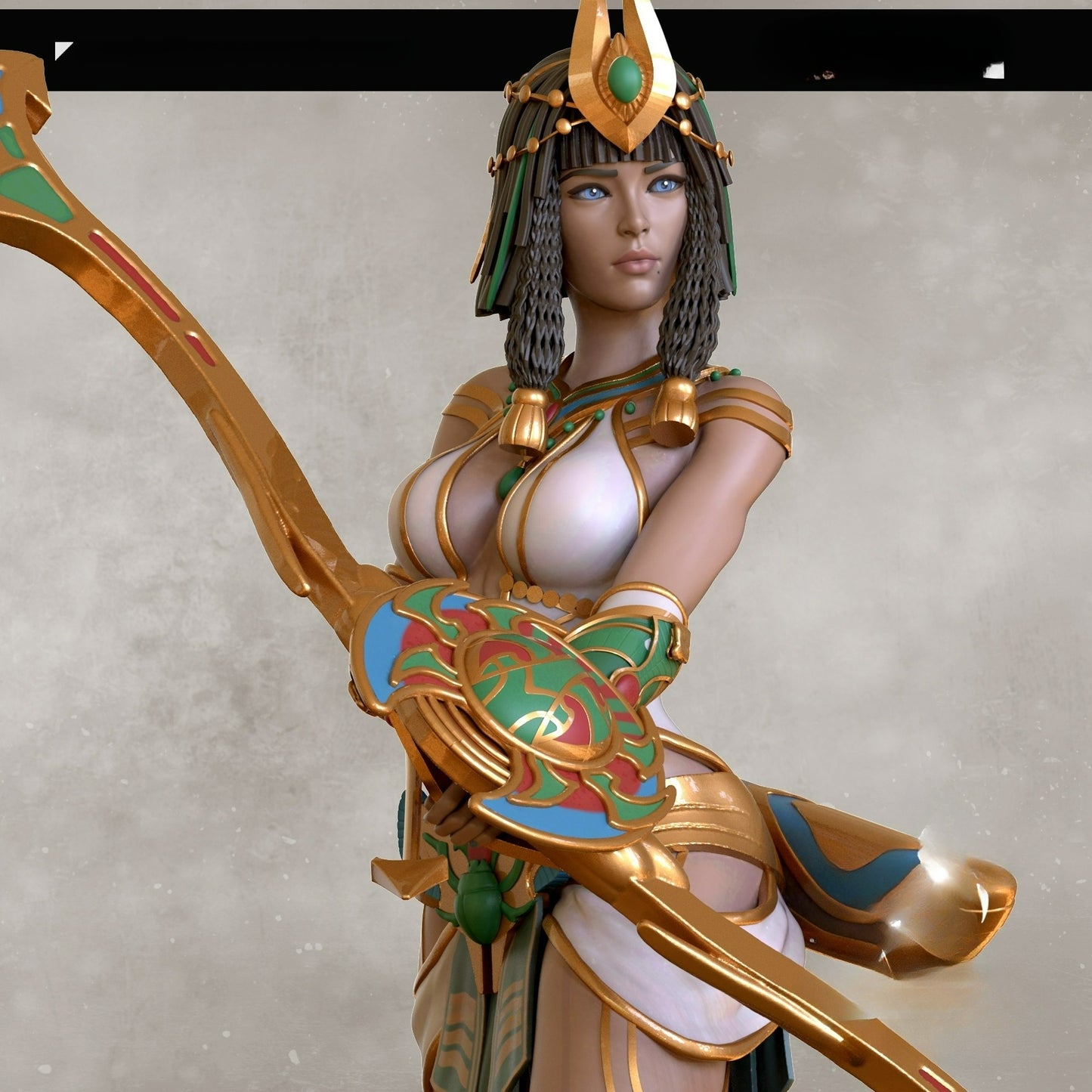 3540 Neith - Egyptian Goddess - STL 3D Print Files