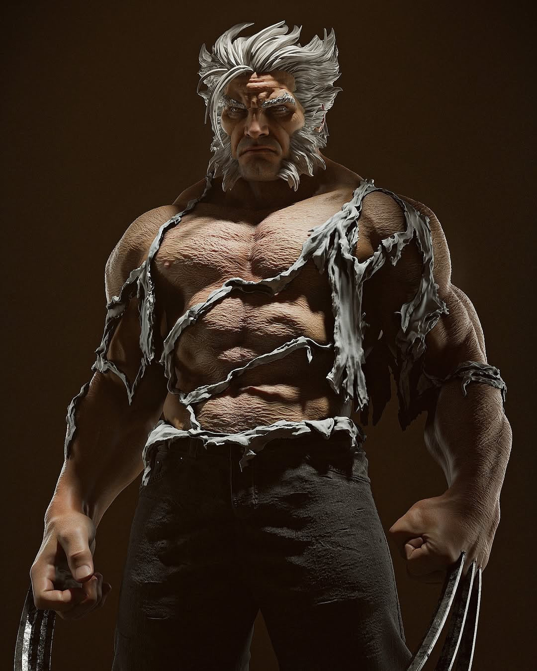 3224 Old Logan - WOLVERINE - STL 3D Print Files