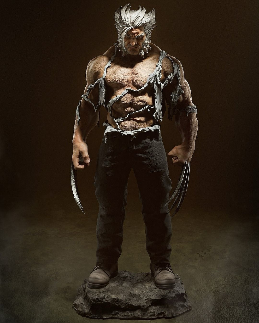 3224 Old Logan - WOLVERINE - STL 3D Print Files