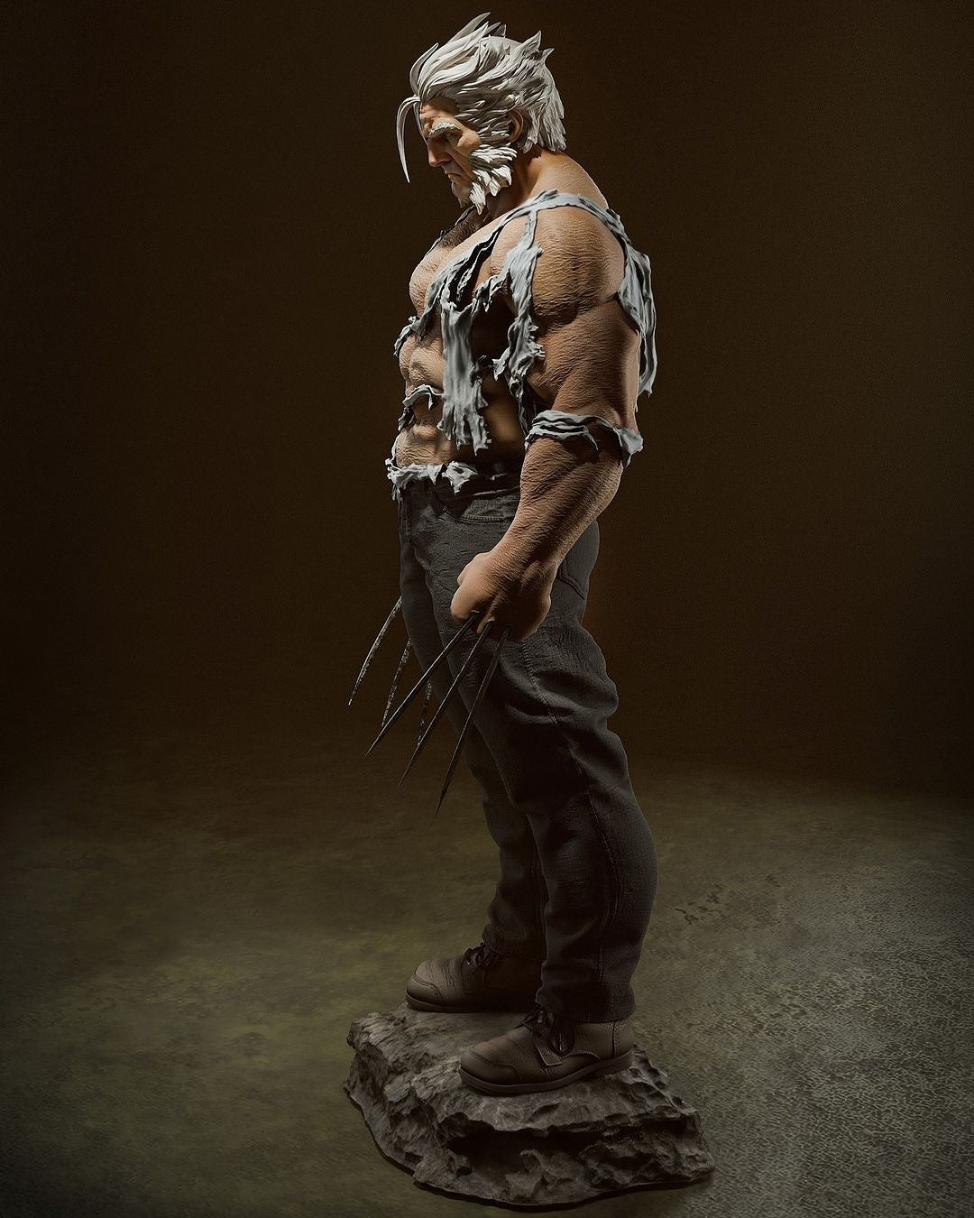 3224 Old Logan - WOLVERINE - STL 3D Print Files