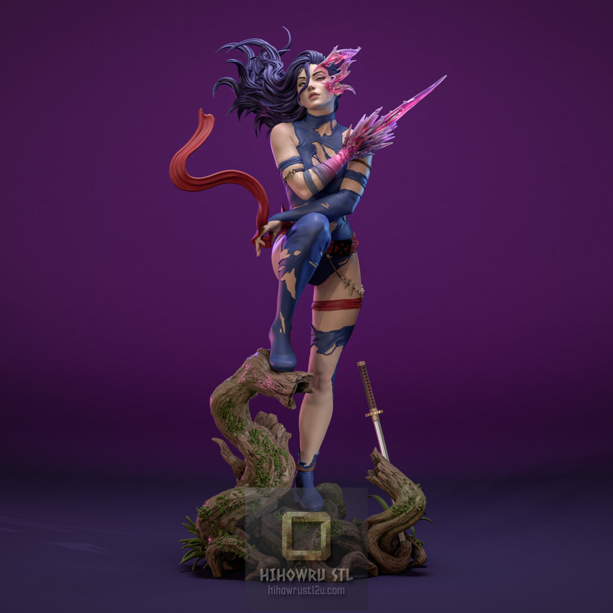 5521 Psylocke Savage Land - X-men - STL 3D Print Files