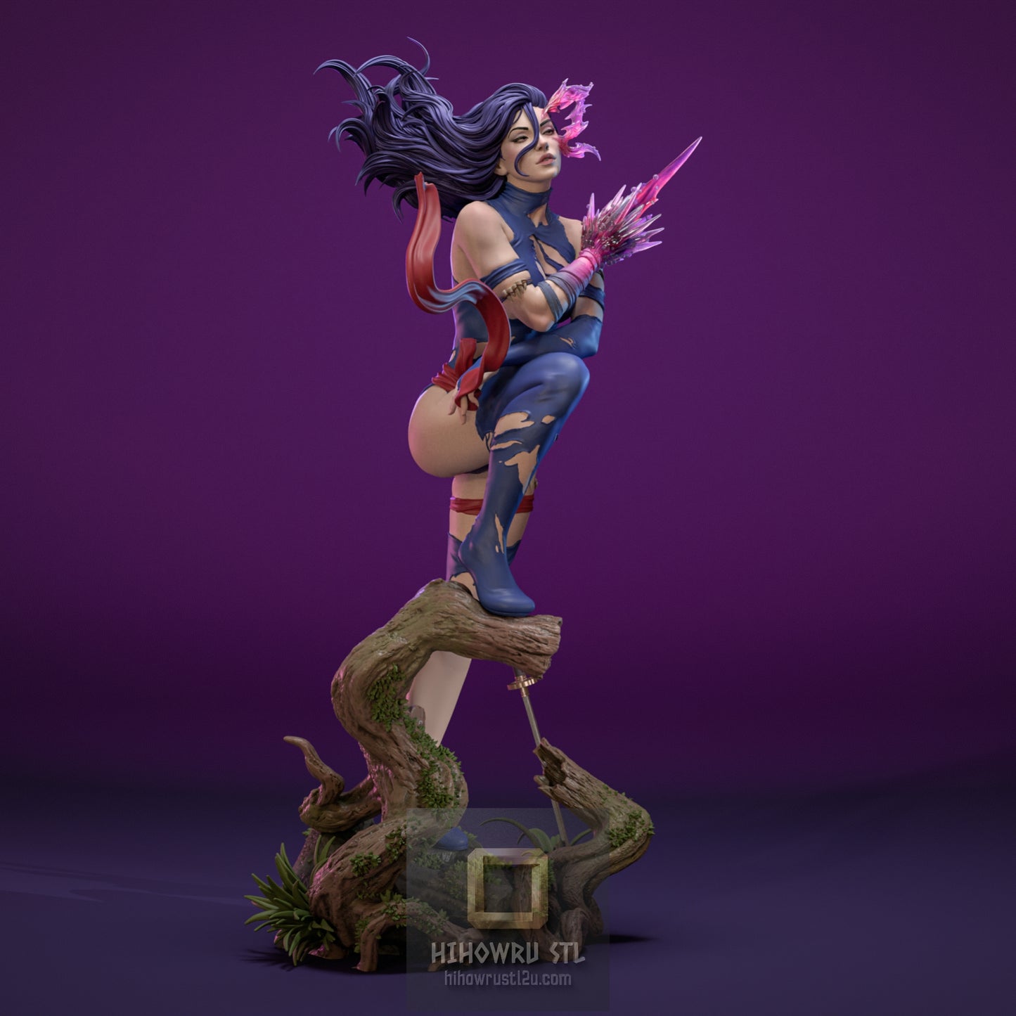 5521 Psylocke Savage Land - X-men - STL 3D Print Files