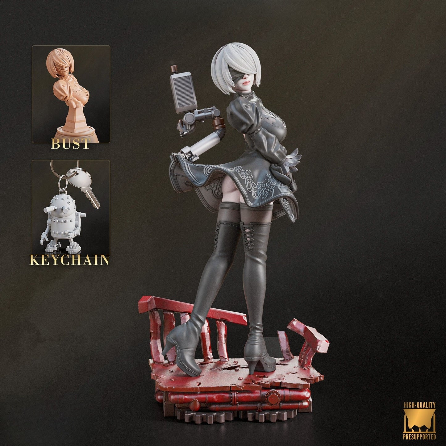 4040 2B - NIER AUTOMATA - STL 3D Print Files