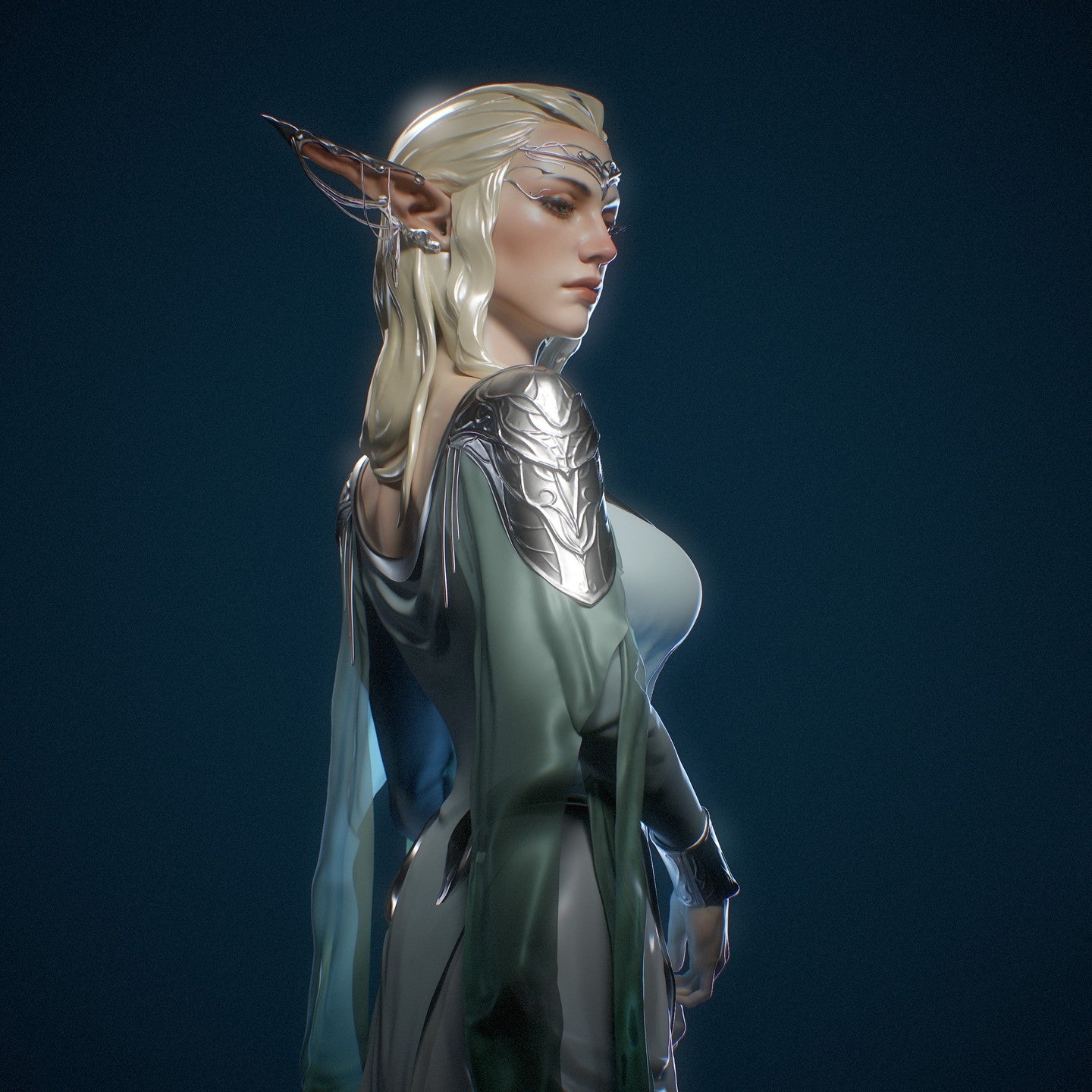 2795 Elf Bust - STL 3D Print Files