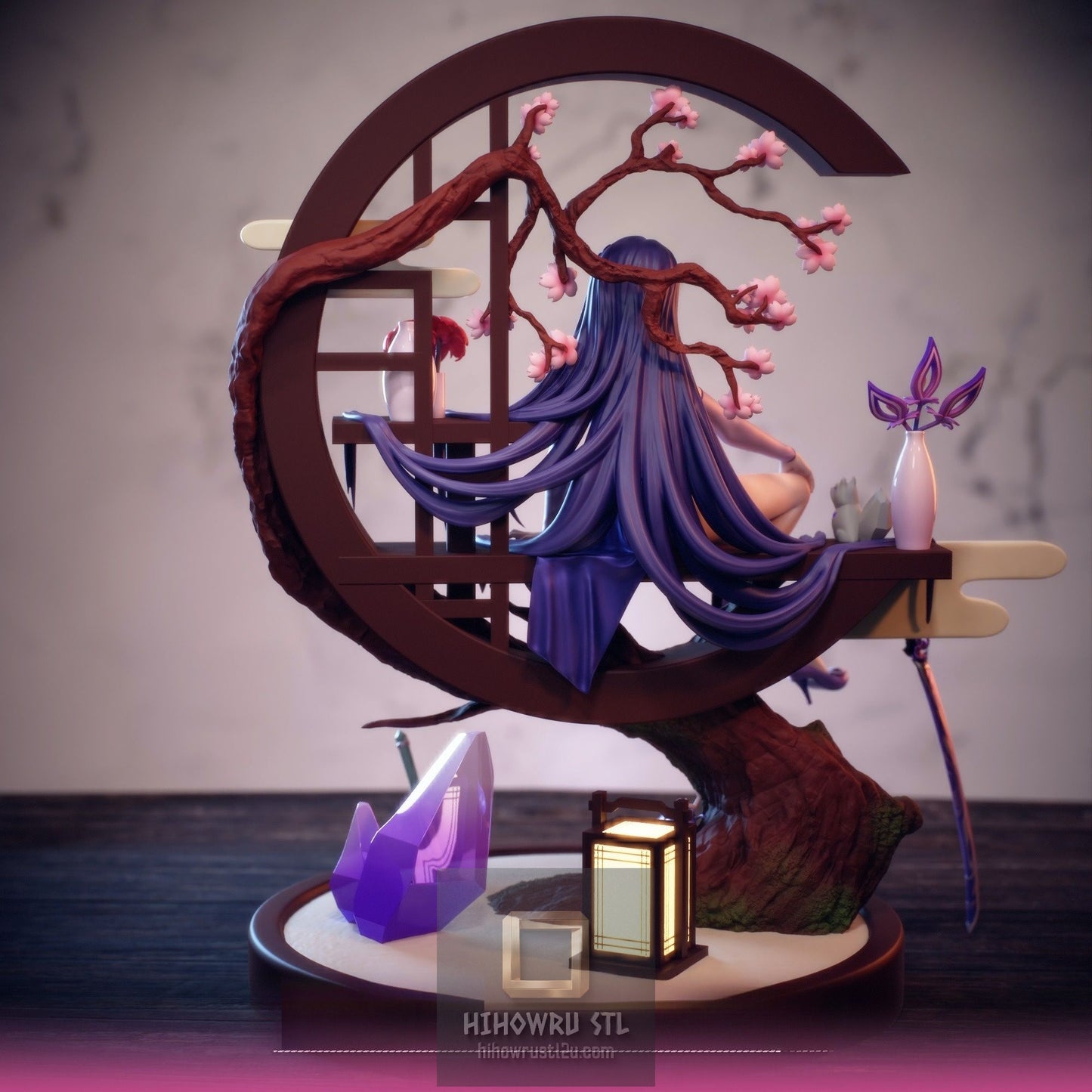 5210 Qipao Raiden Shogun NSFW - Genshin Impact - STL 3D Print Files