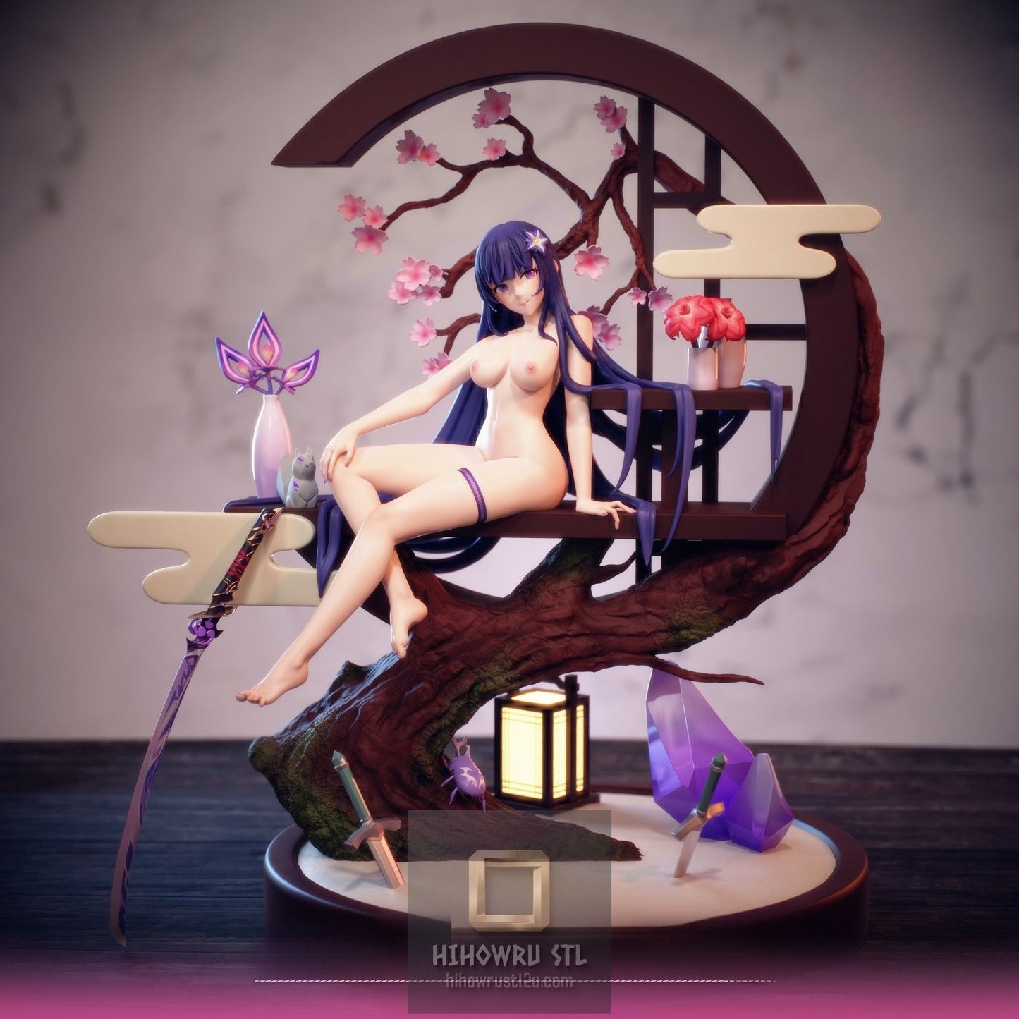 5210 Qipao Raiden Shogun NSFW - Genshin Impact - STL 3D Print Files