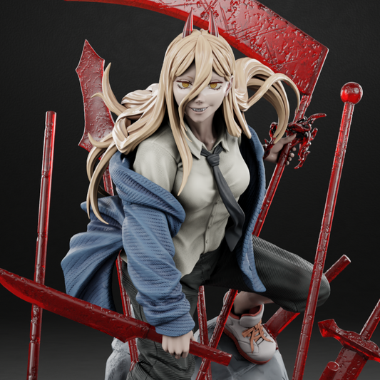 2880 Power NSFW - Chainsaw Man - STL 3D Print Files