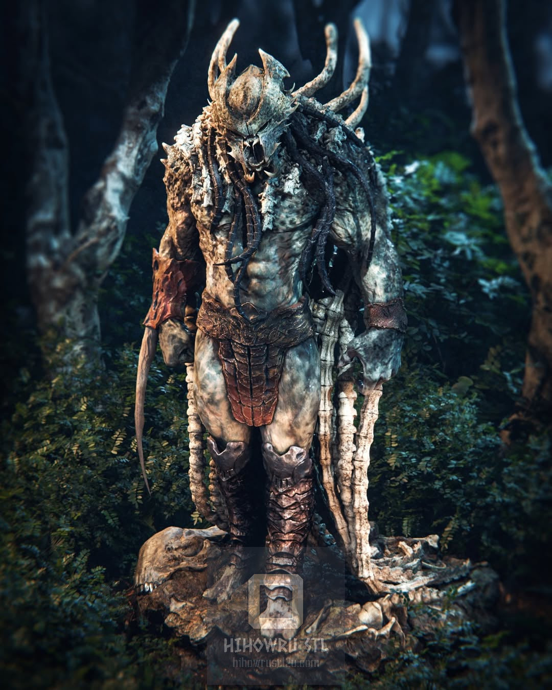 4496 Predator King - Leader Of The Yautja Race  - STL 3D Print Files