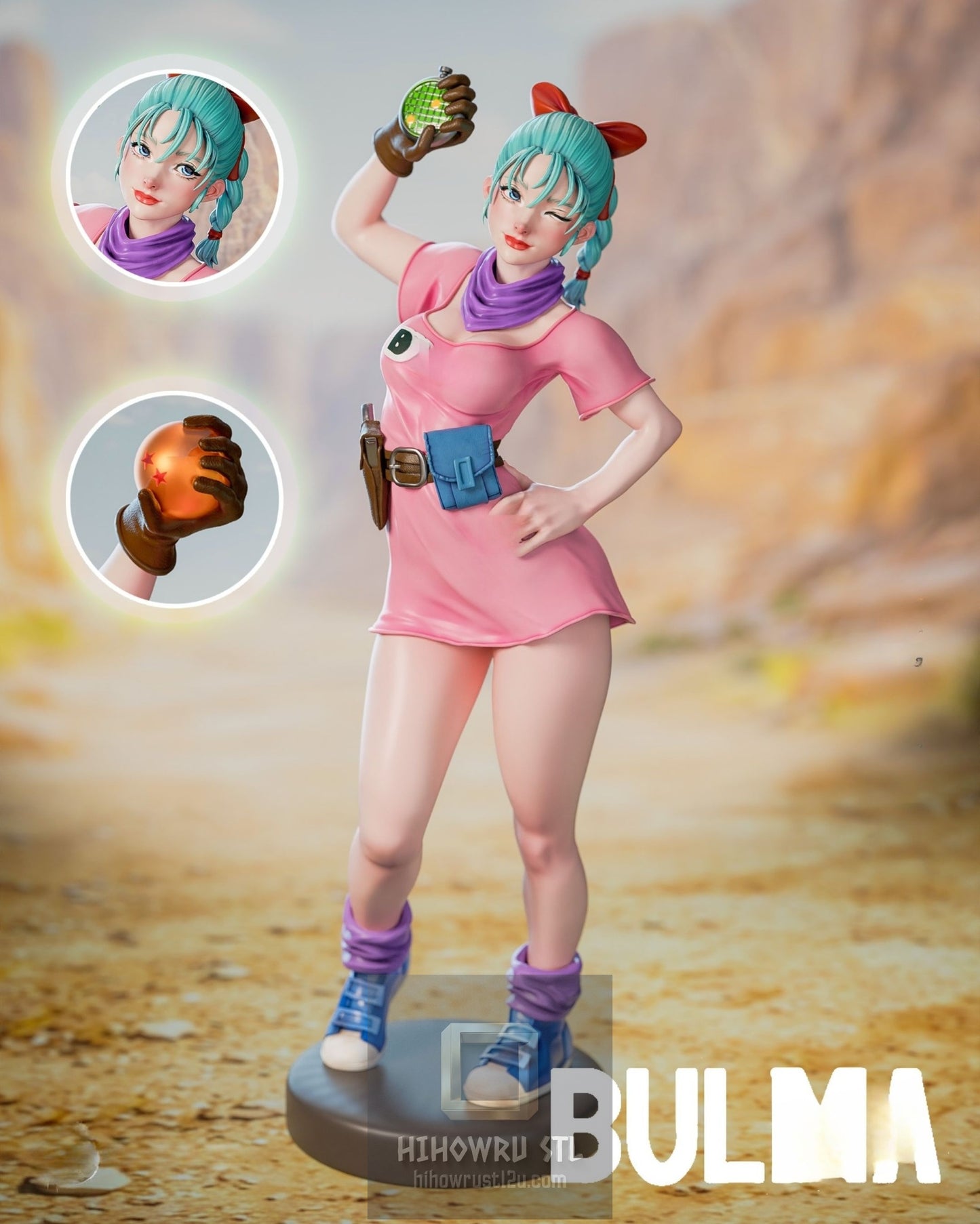 5112 Bulma NSFW - Dragon Ball - STL 3D Print Files