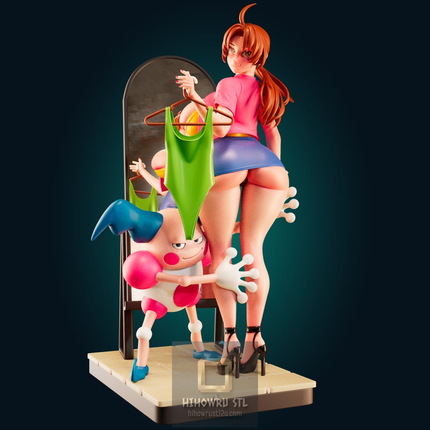 5160 Delia Ketchum NSFW - Pokemon - STL 3D Print Files