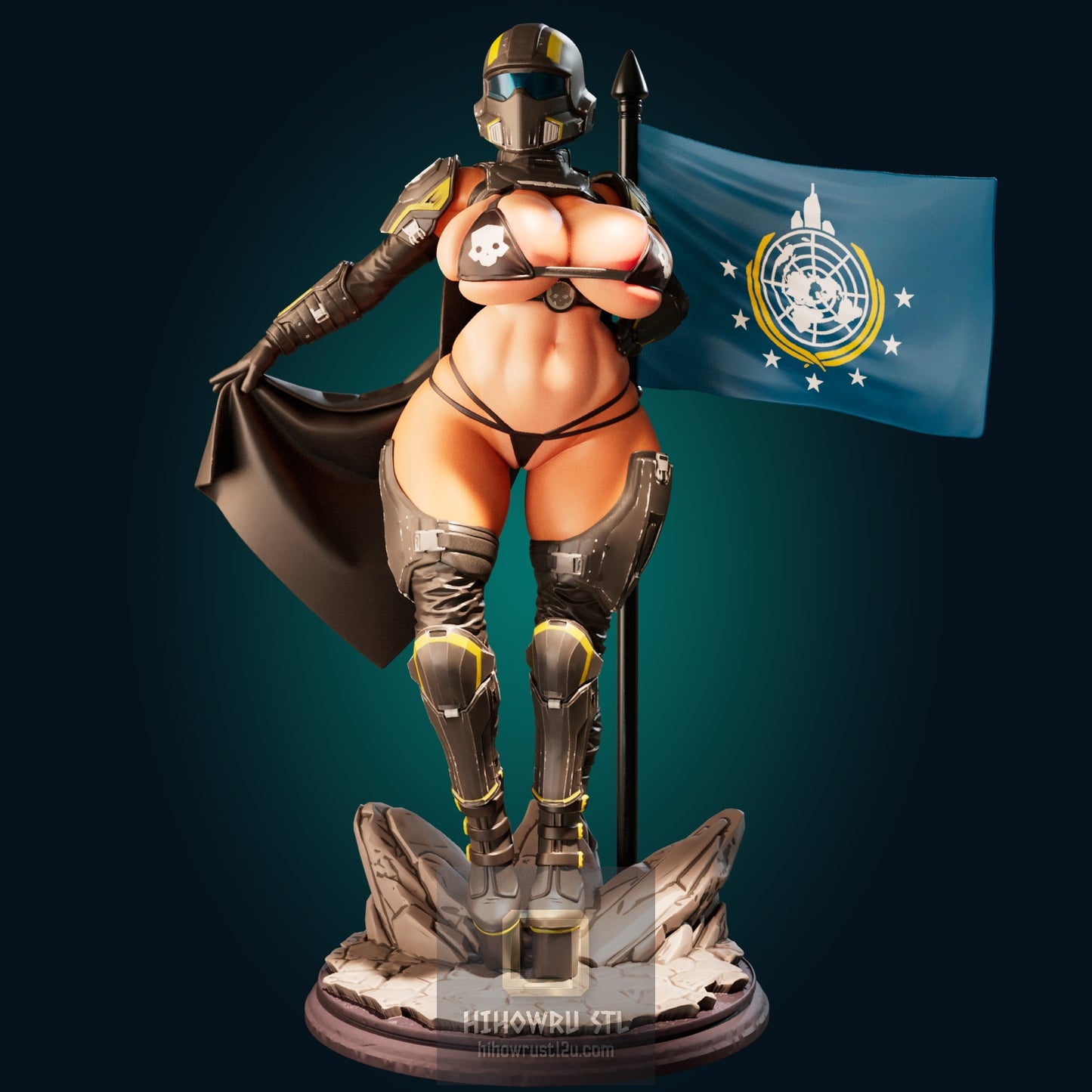 5159 HellDiver Girl NSFW - STL 3D Print Files