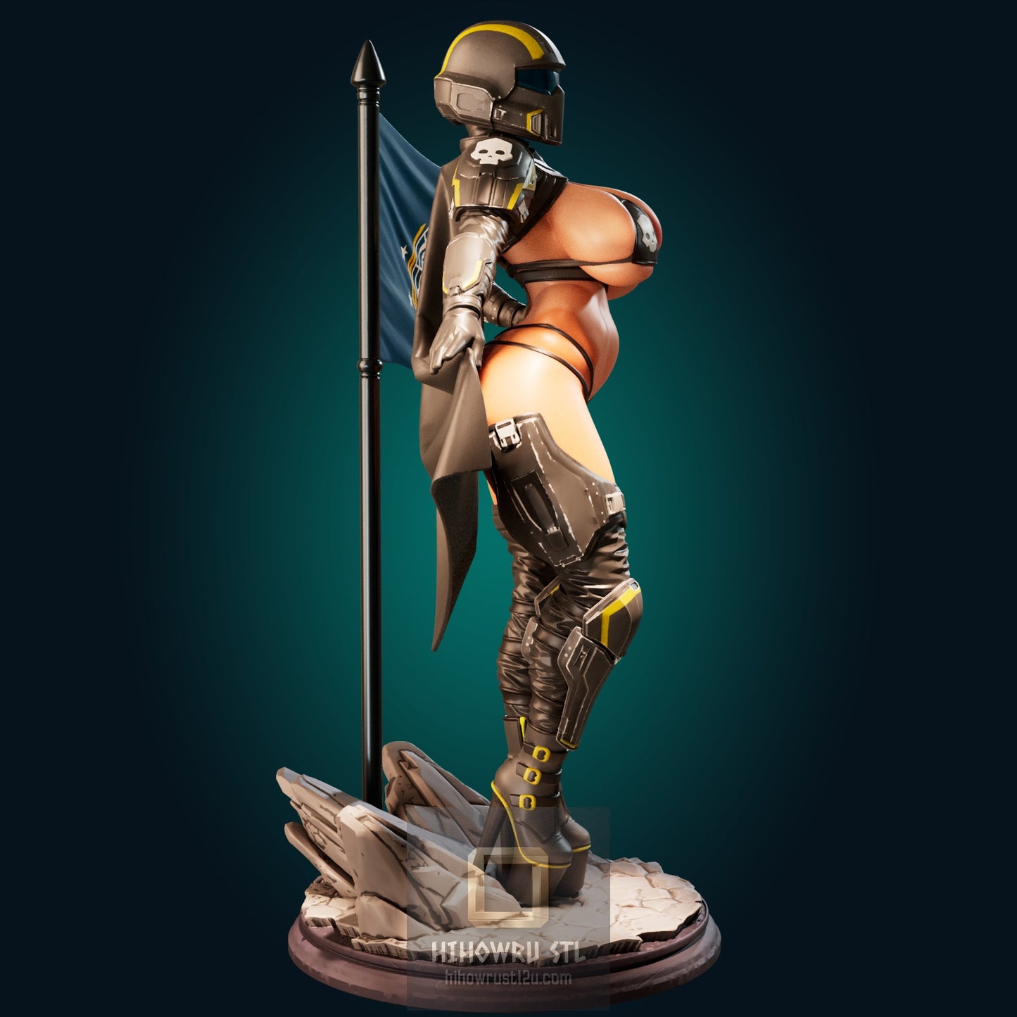5159 HellDiver Girl NSFW - STL 3D Print Files