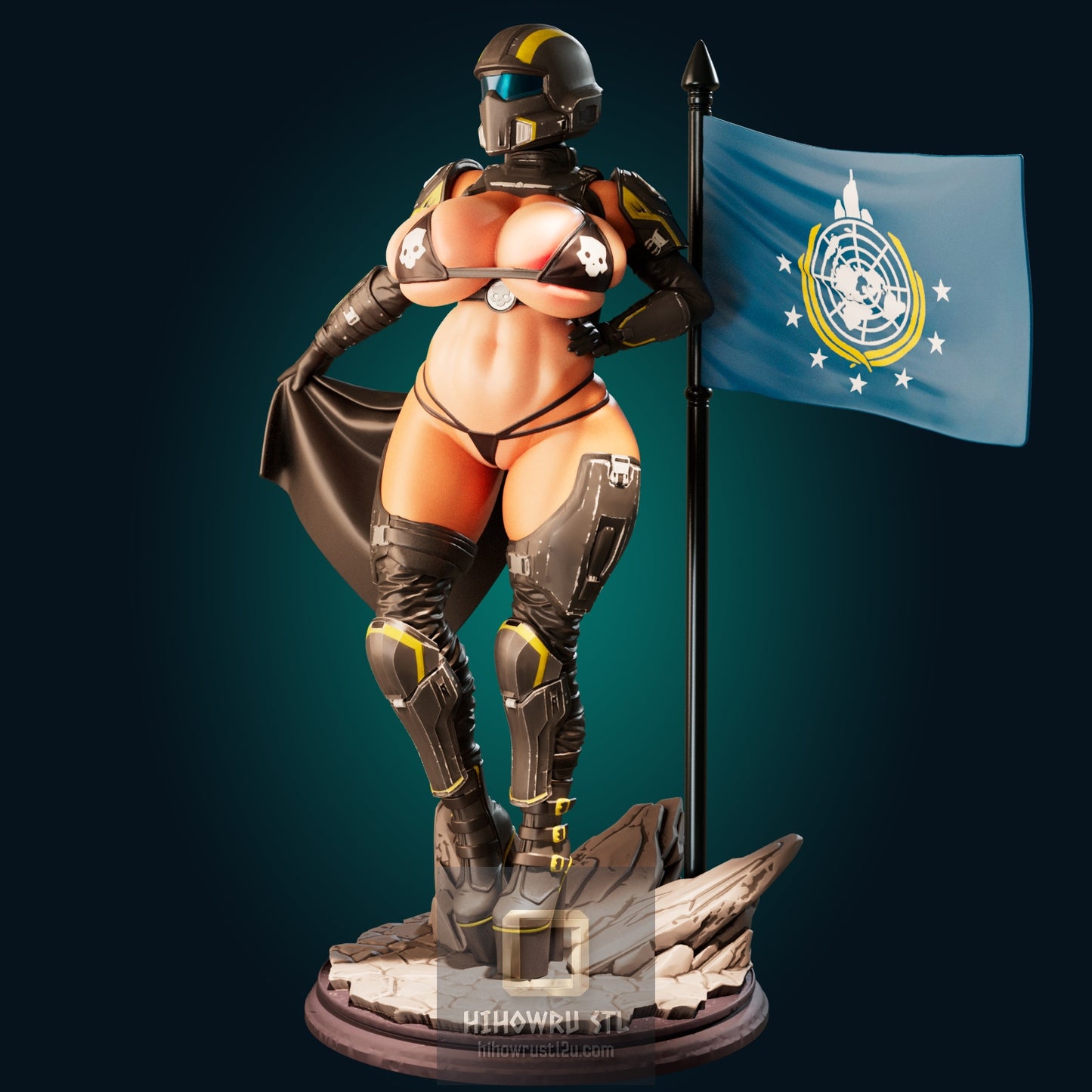 5159 HellDiver Girl NSFW - STL 3D Print Files