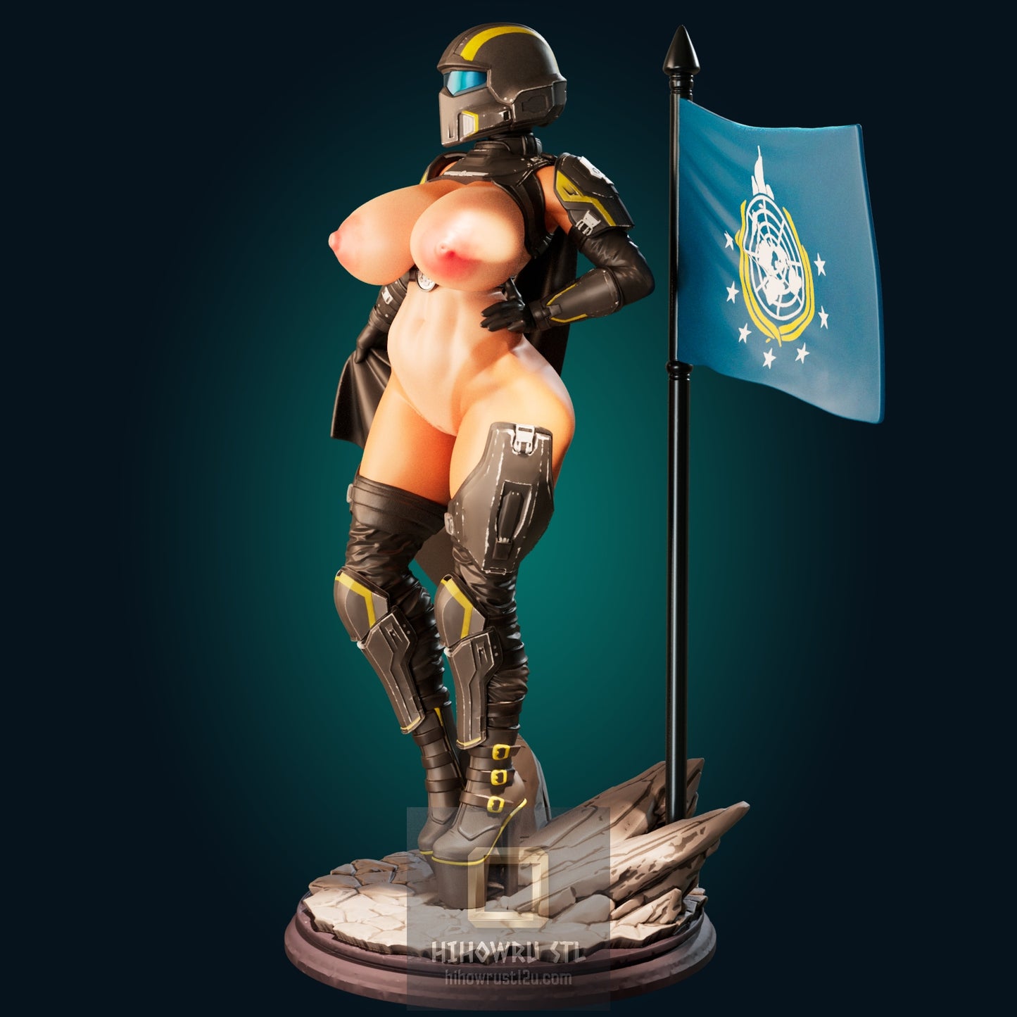 5159 HellDiver Girl NSFW - STL 3D Print Files