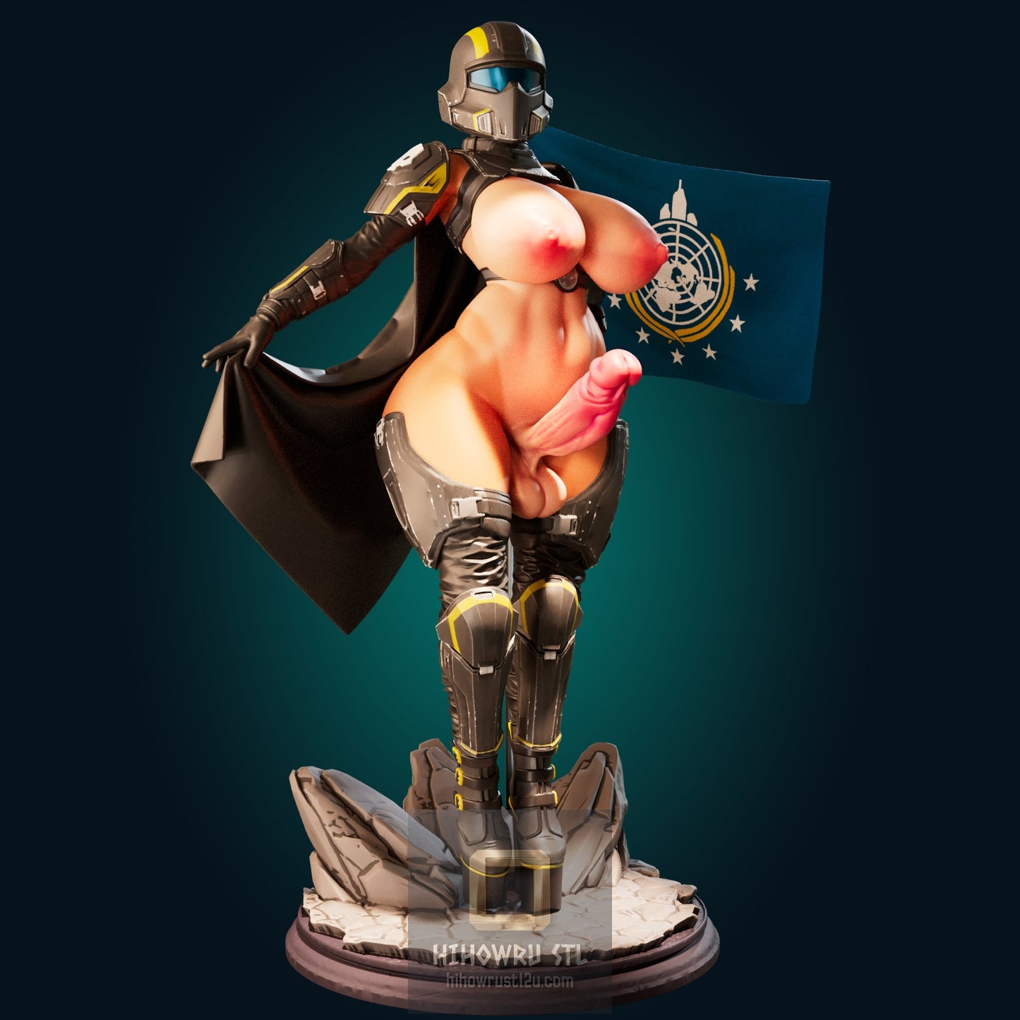 5159 HellDiver Girl NSFW - STL 3D Print Files