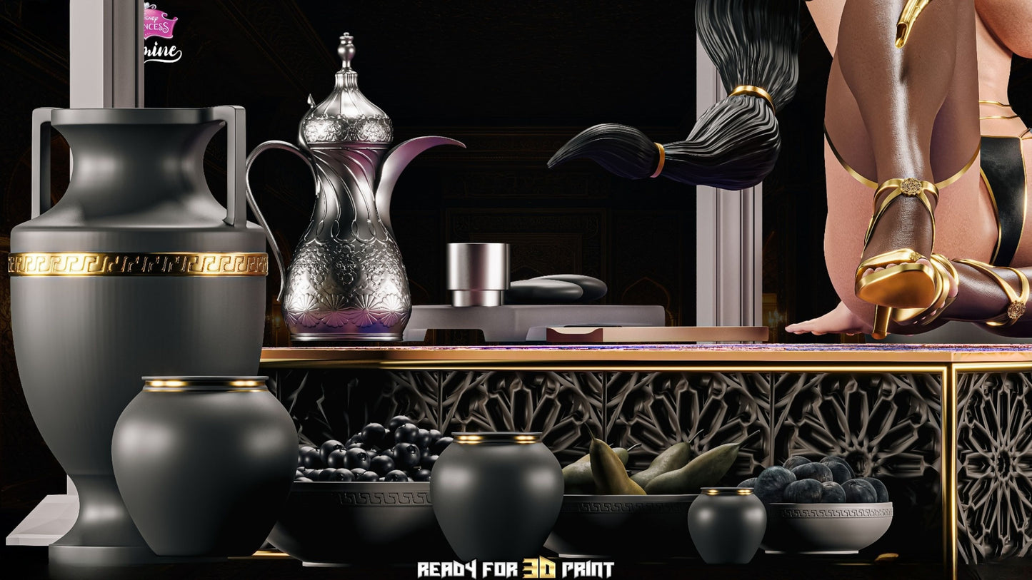 3920 Jasmine NSFW - Aladdin  - STL 3D Print Files