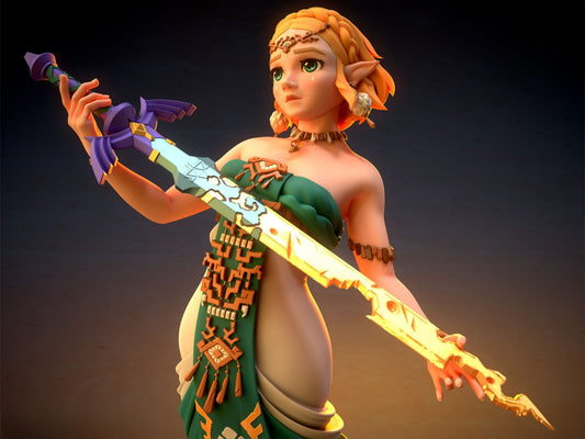 3564 Princess Zelda - The Legend of Zelda - STL 3D Print Files