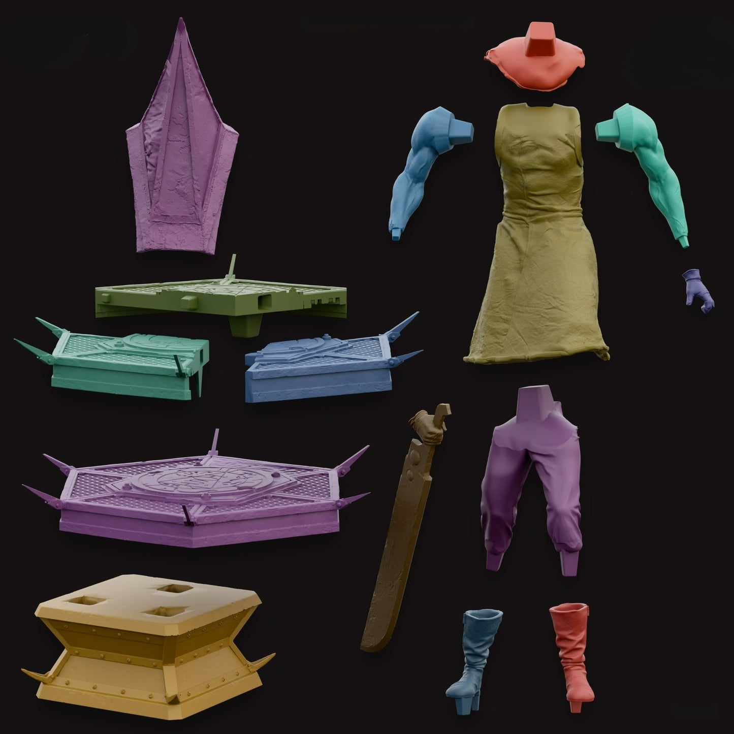 2912 Pyramid Head - Silent Hill - STL 3D Print Files