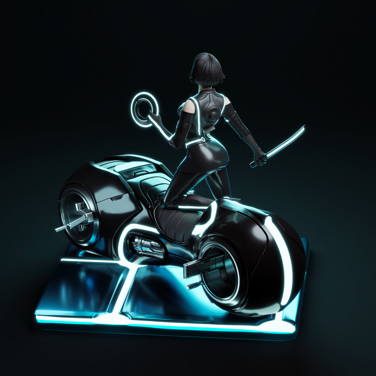 Curated visual reference: Picture Idea: 4242 Quorra Tron Stl 3D Print Files