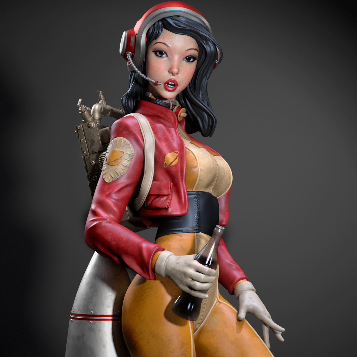 2312 Retro Pinup - STL 3D Print Files