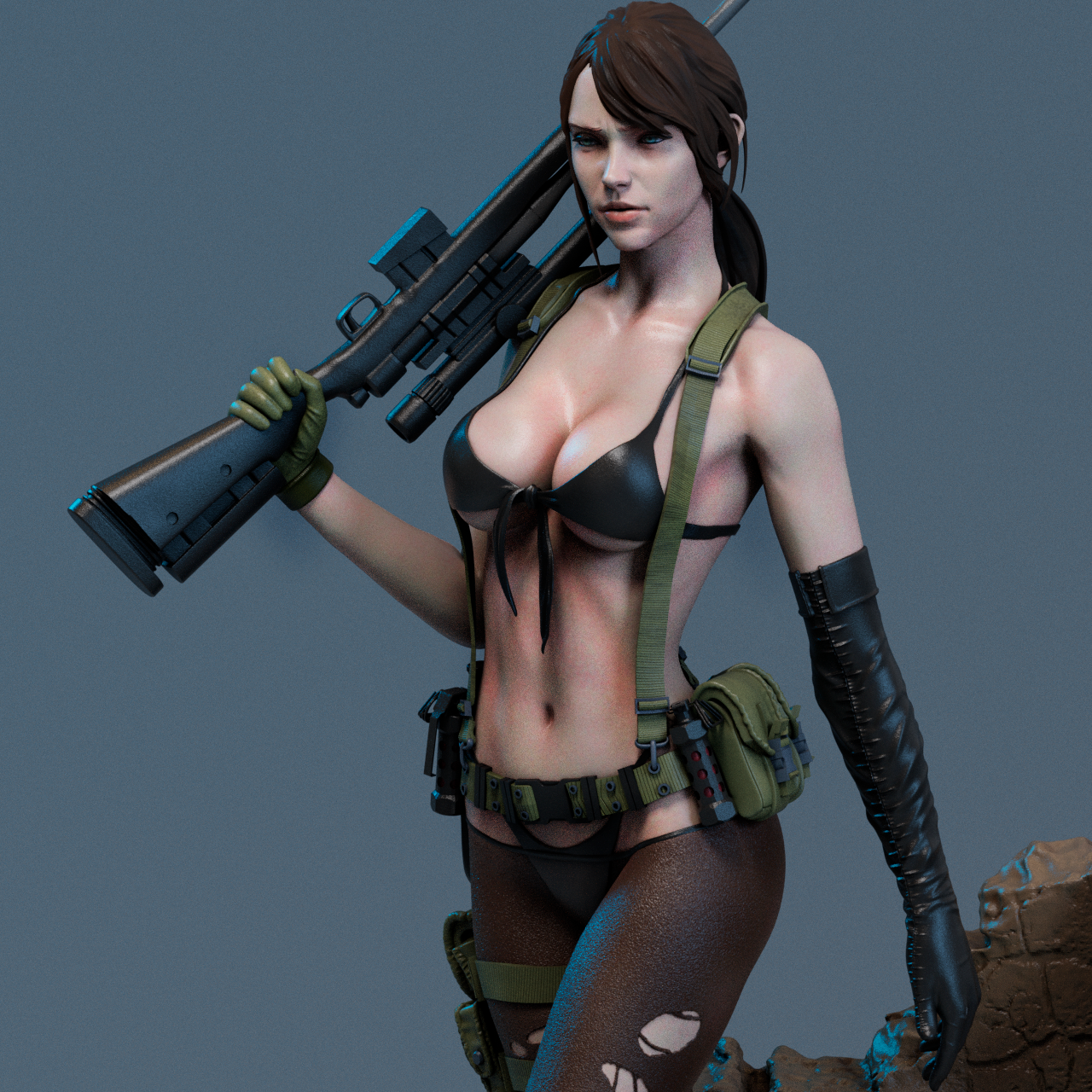 2027 Quiet - Metal Gear - STL 3D Print Files