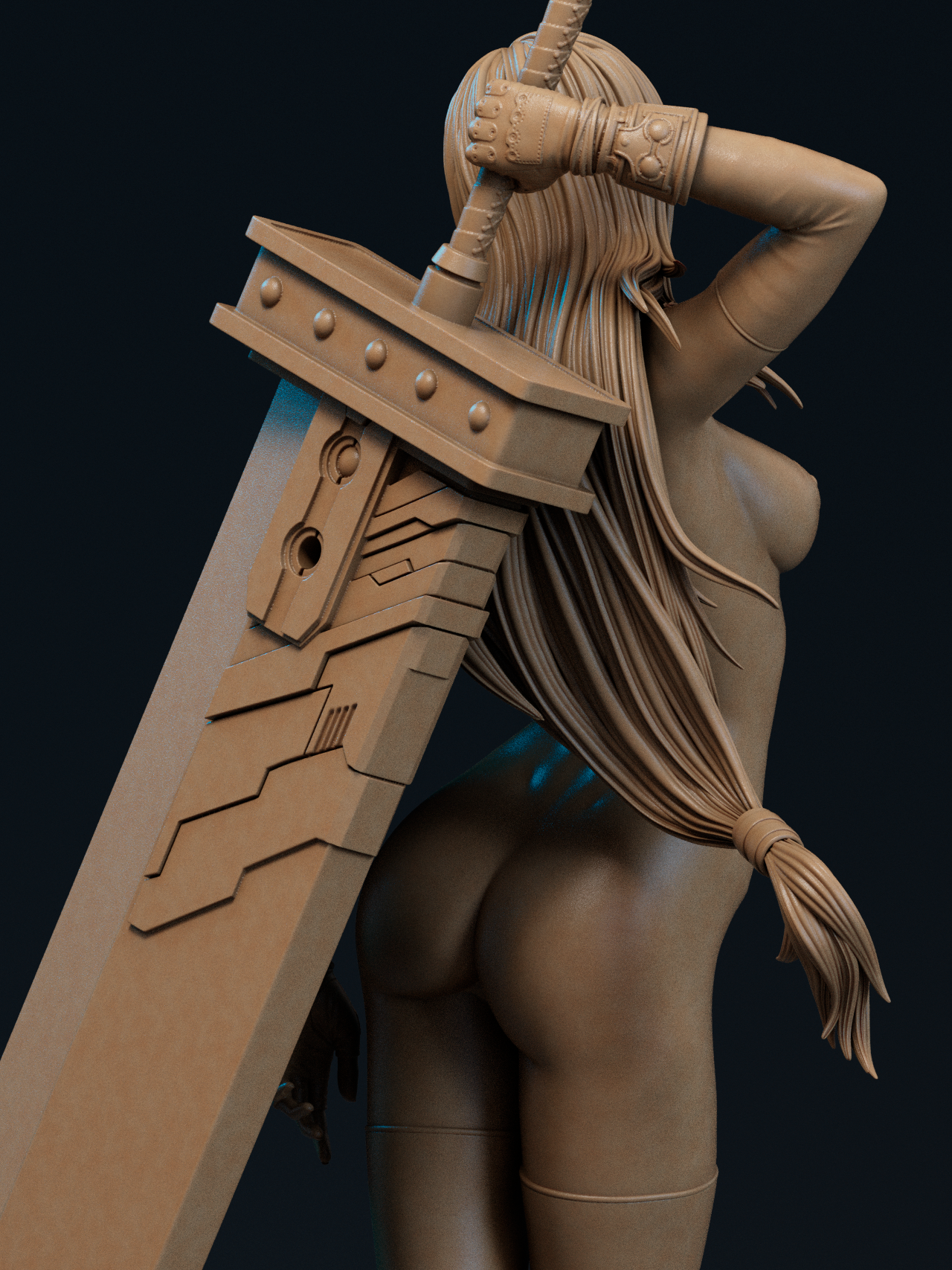 2044 Tifa Lockhart NSFW - Final Fantasy - STL 3D Print Files