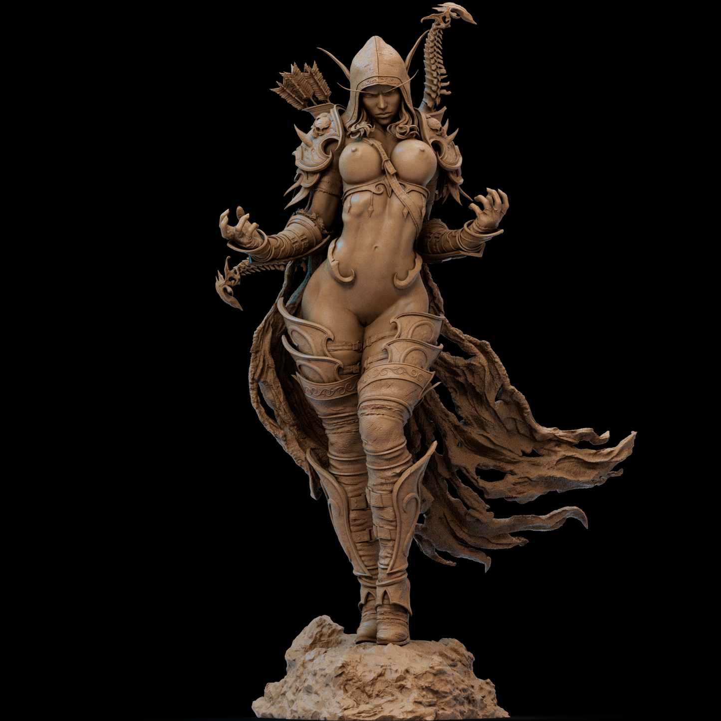 2347 Sylvanas Windrunner NSFW - World of Warcraft - STL 3D Print Files