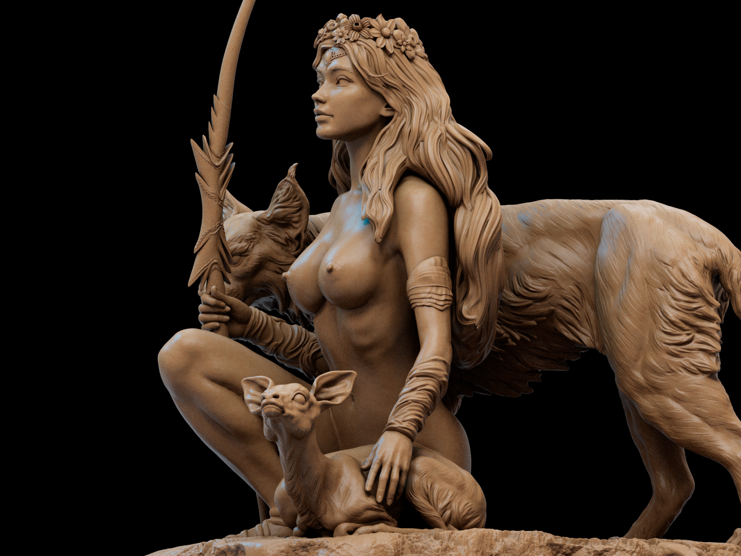 2488 Artemis NSFW - Goddess of Wild Animals - STL 3D Print Files