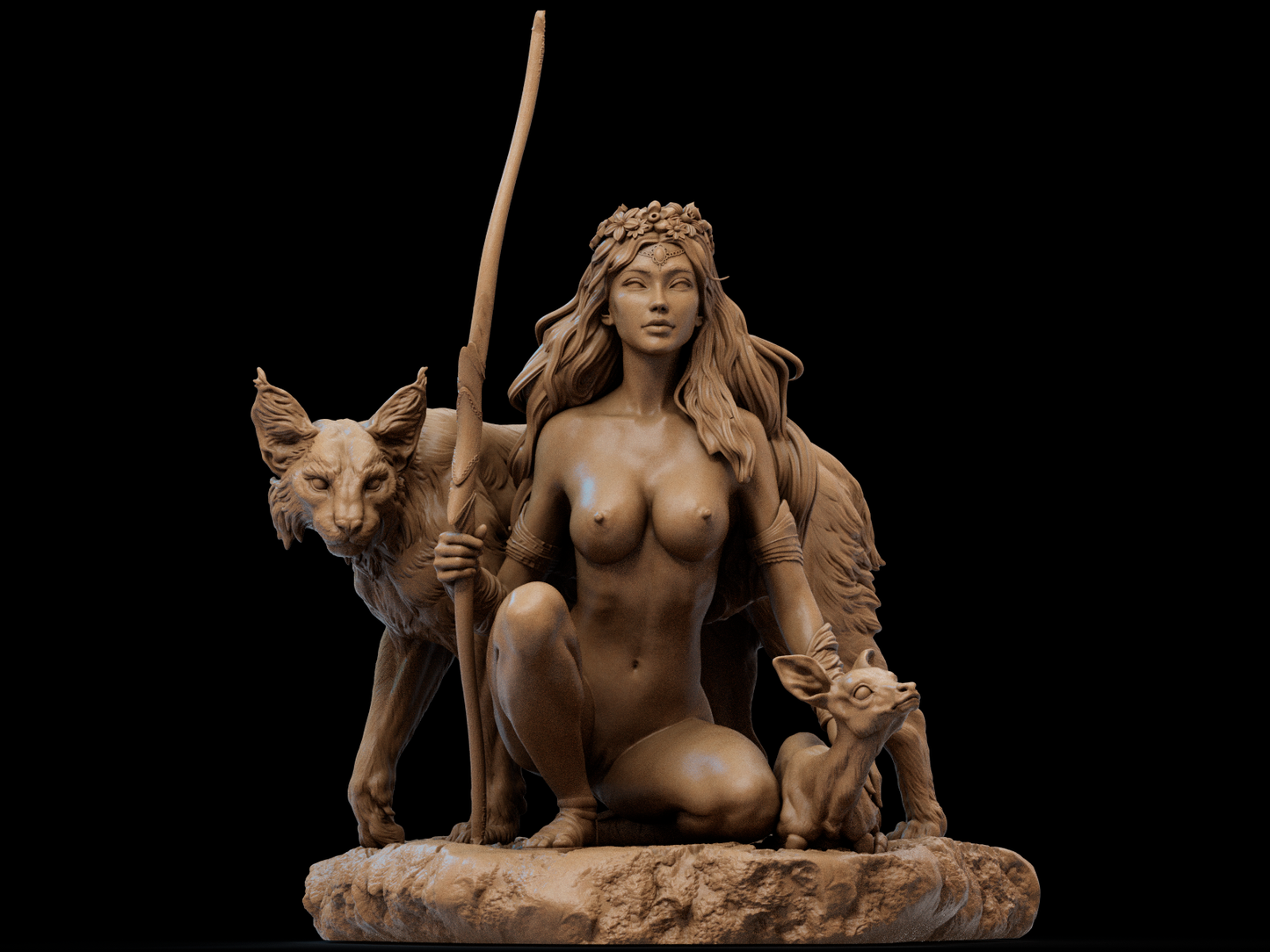 2488 Artemis NSFW - Goddess of Wild Animals - STL 3D Print Files