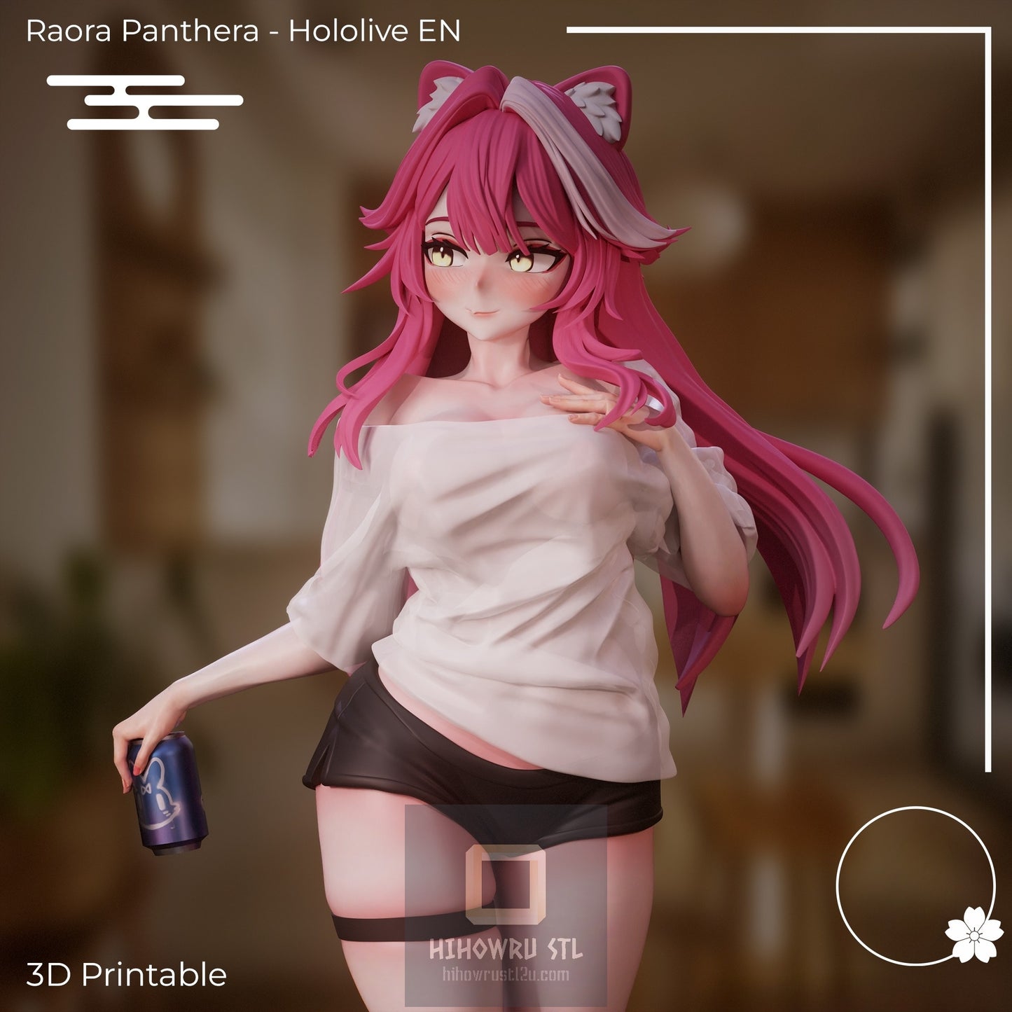 4398 Raora Panthera NSFW - Virtual YouTuber - STL 3D Print Files