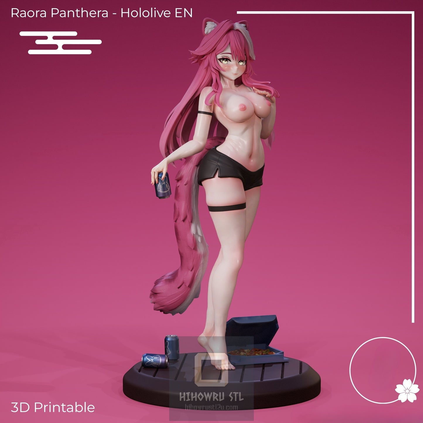 4398 Raora Panthera NSFW - Virtual YouTuber - STL 3D Print Files