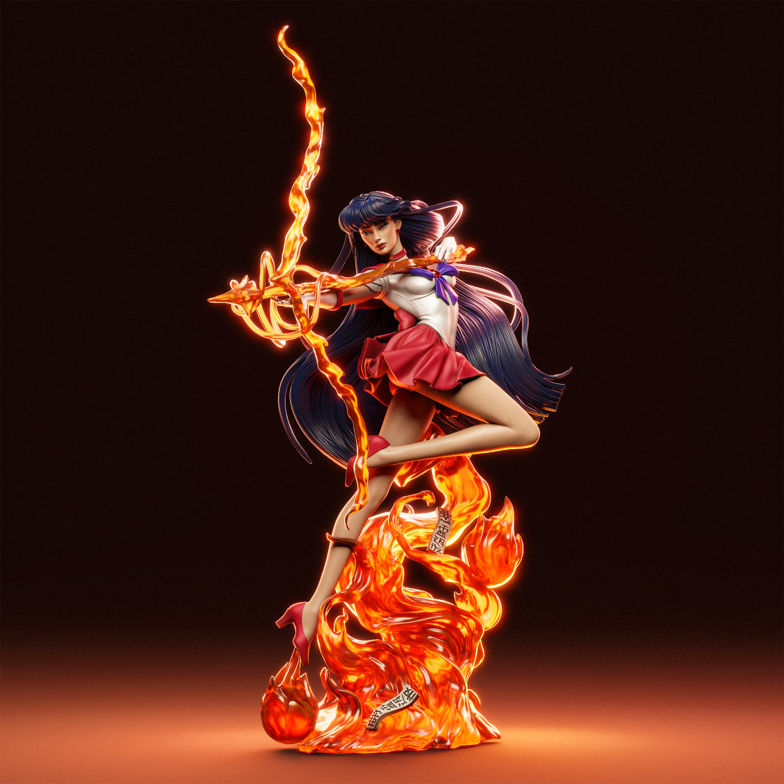 3927 Rei Hino - Sailor Moon - STL 3D Print Files