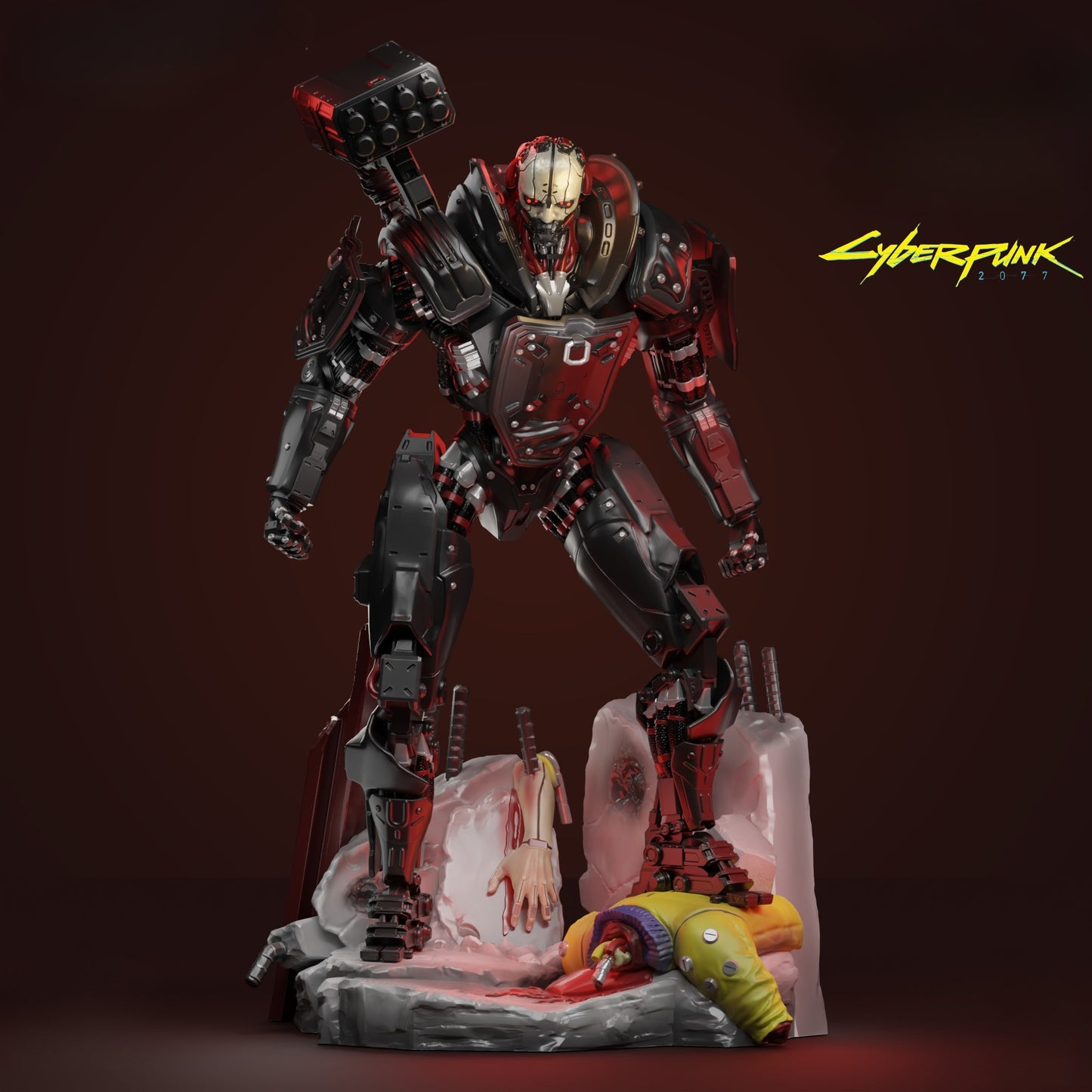 3413 Adam Smasher - Cyberpunk - STL 3D Print Files