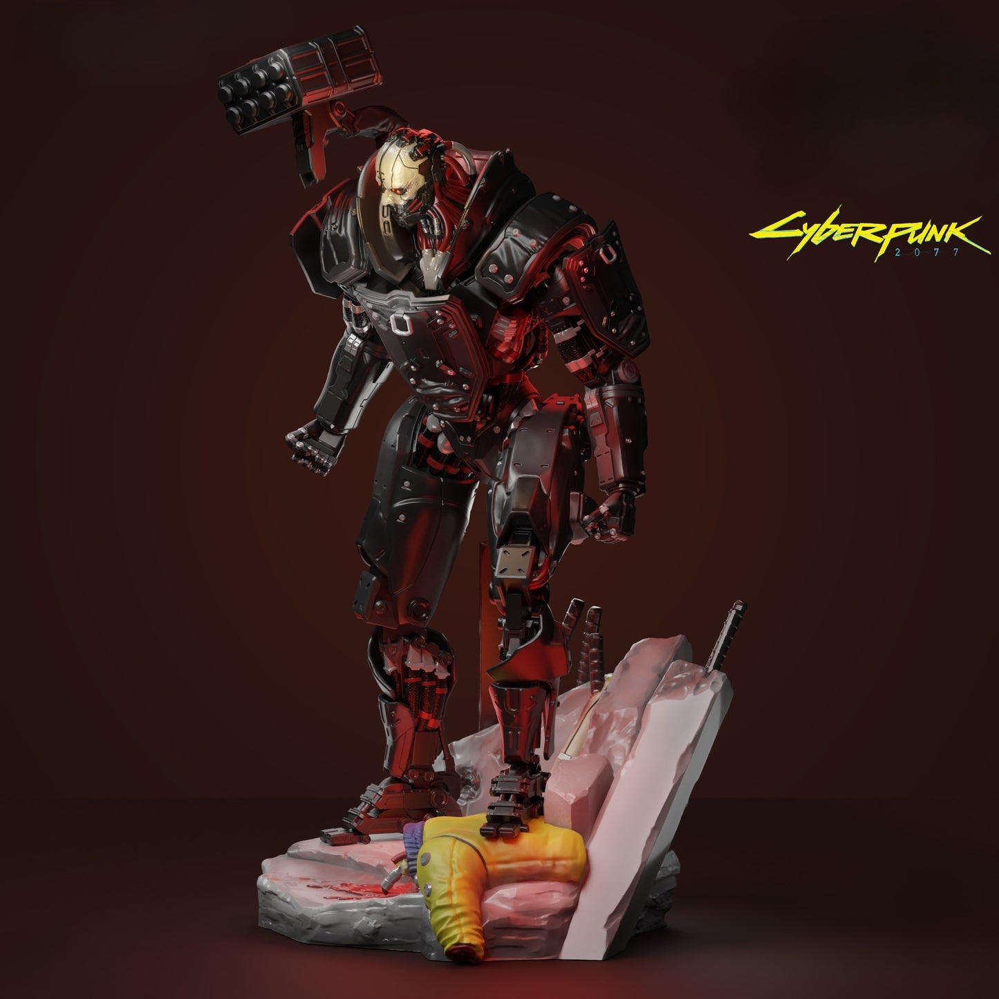 3413 Adam Smasher - Cyberpunk - STL 3D Print Files