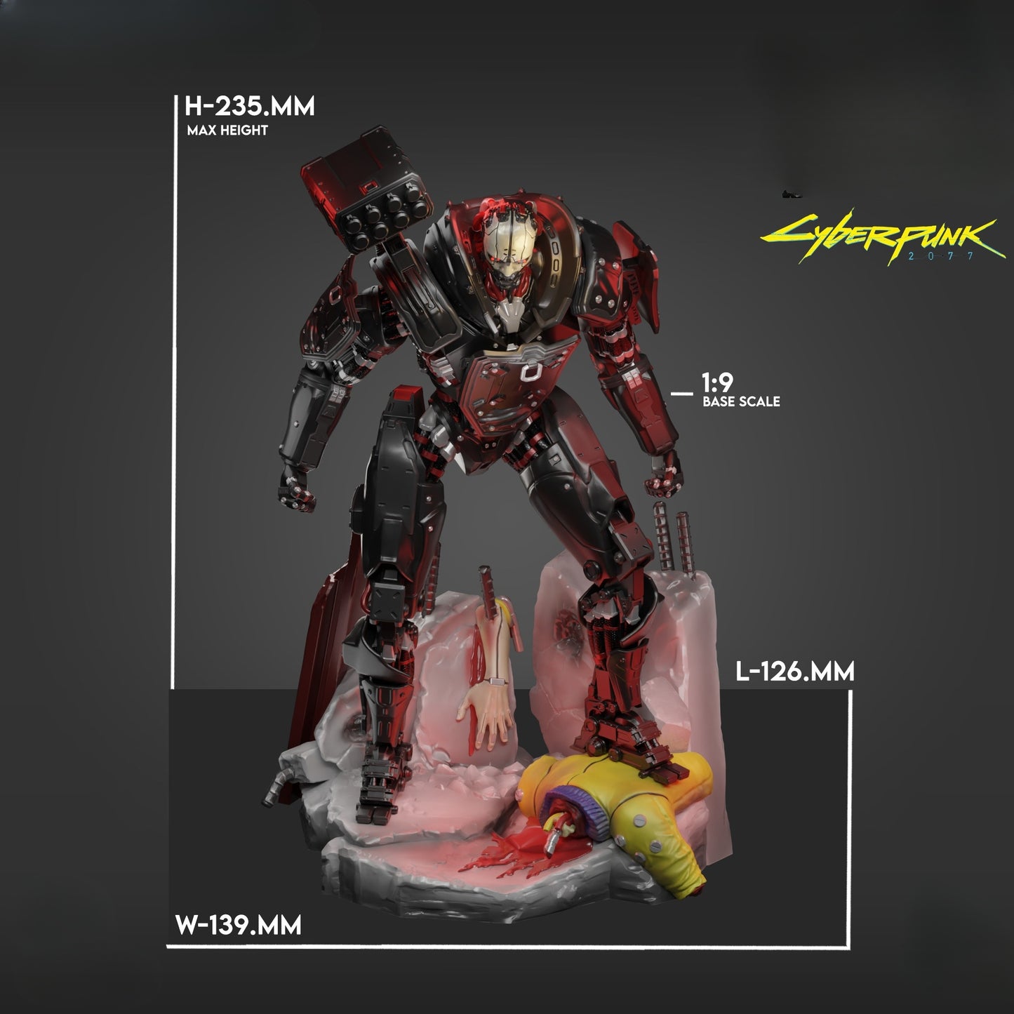 3413 Adam Smasher - Cyberpunk - STL 3D Print Files