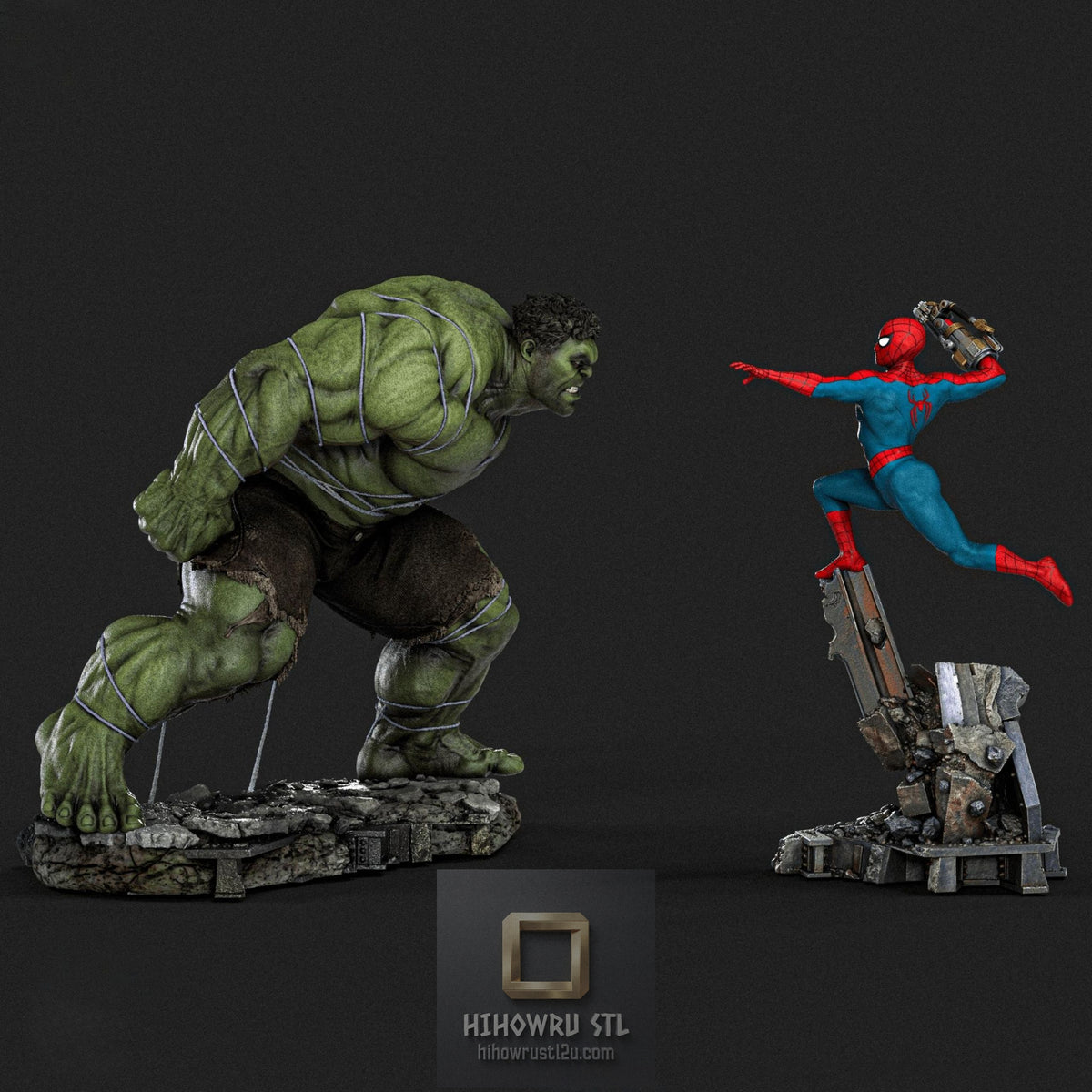 5632 SPIDER-MAN VS HULK - Marvel Comics - STL 3D Print Files