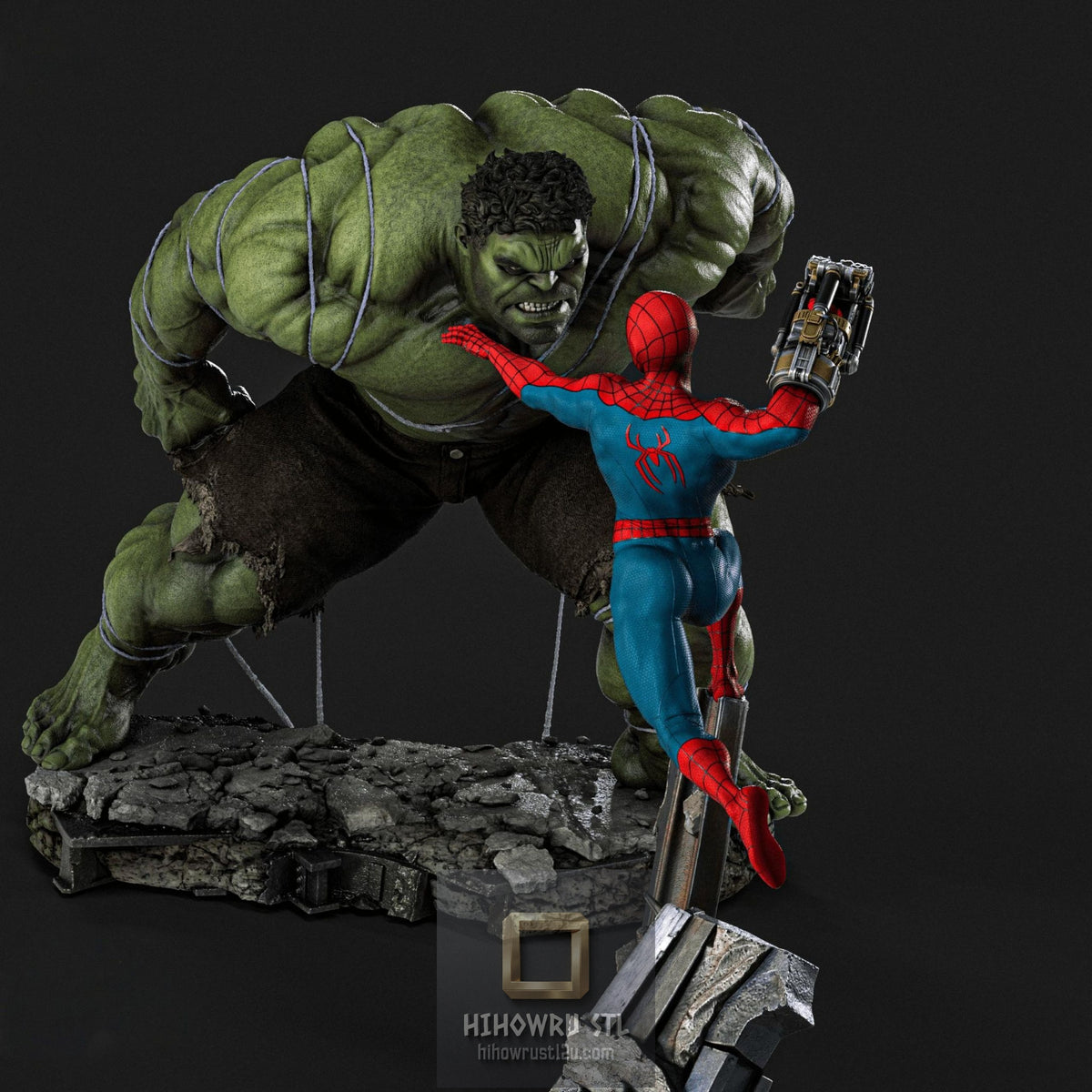 5632 SPIDER-MAN VS HULK - Marvel Comics - STL 3D Print Files
