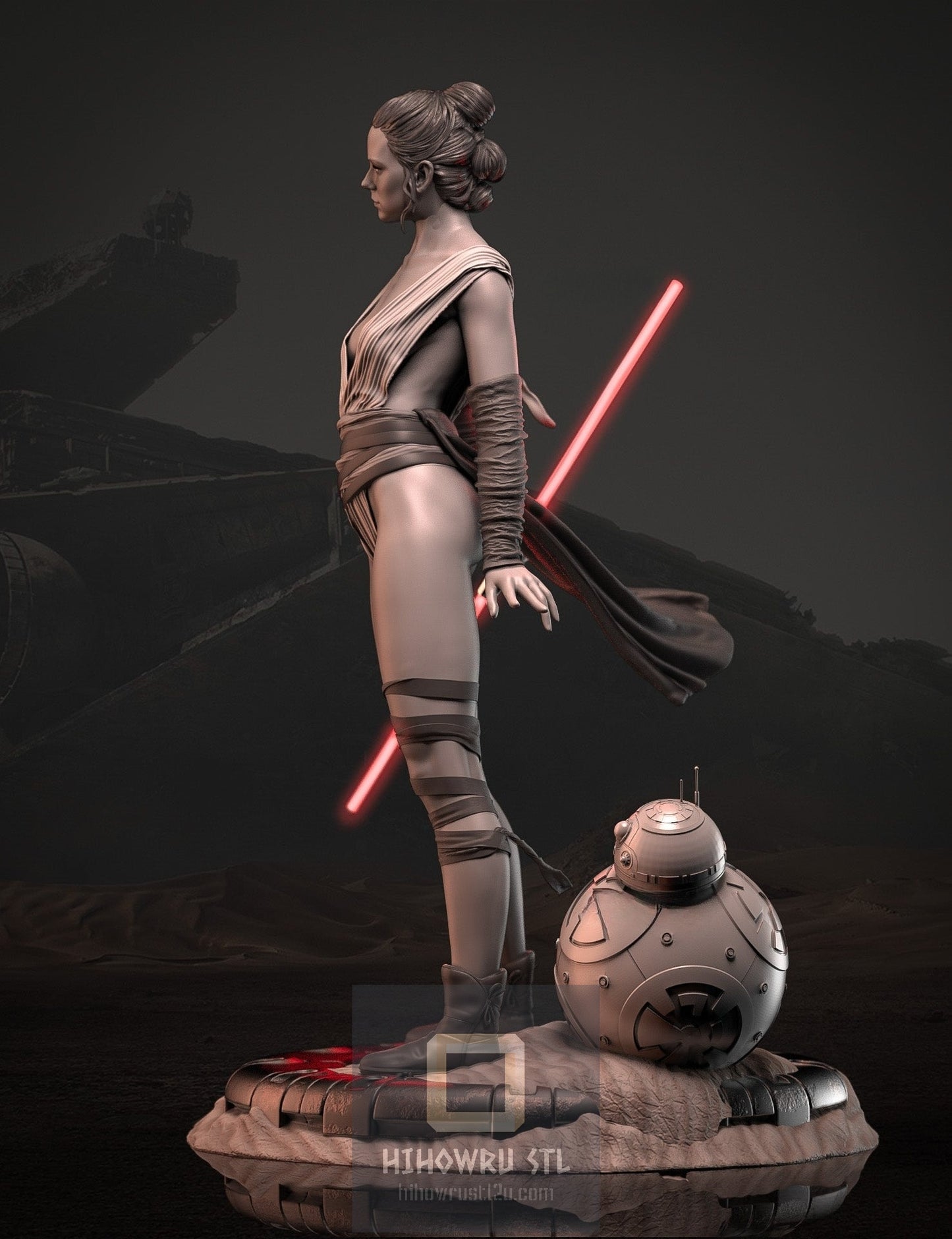 4520 Rey Skywalker - Star Wars - STL 3D Print Files