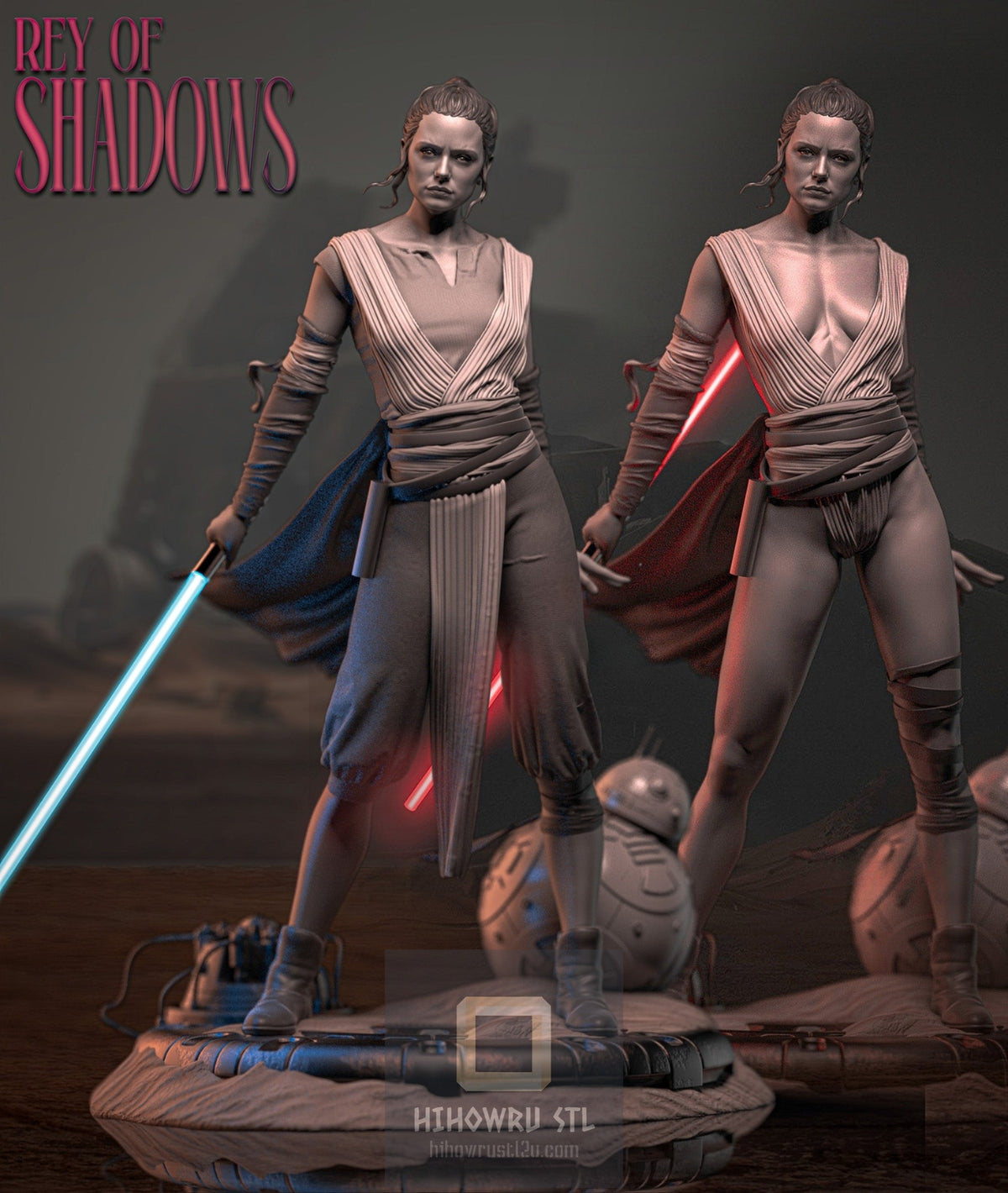4520 Rey Skywalker - Star Wars - STL 3D Print Files – My Stl