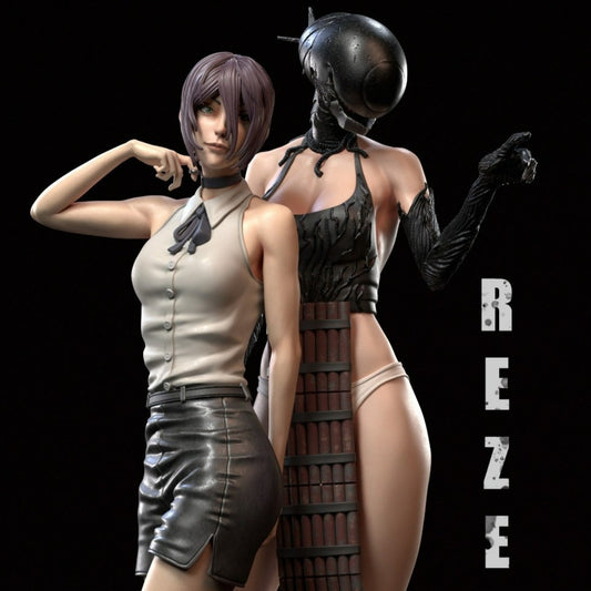 3476 Reze and Bomb Devil - Chainsaw Man - STL 3D Print Files