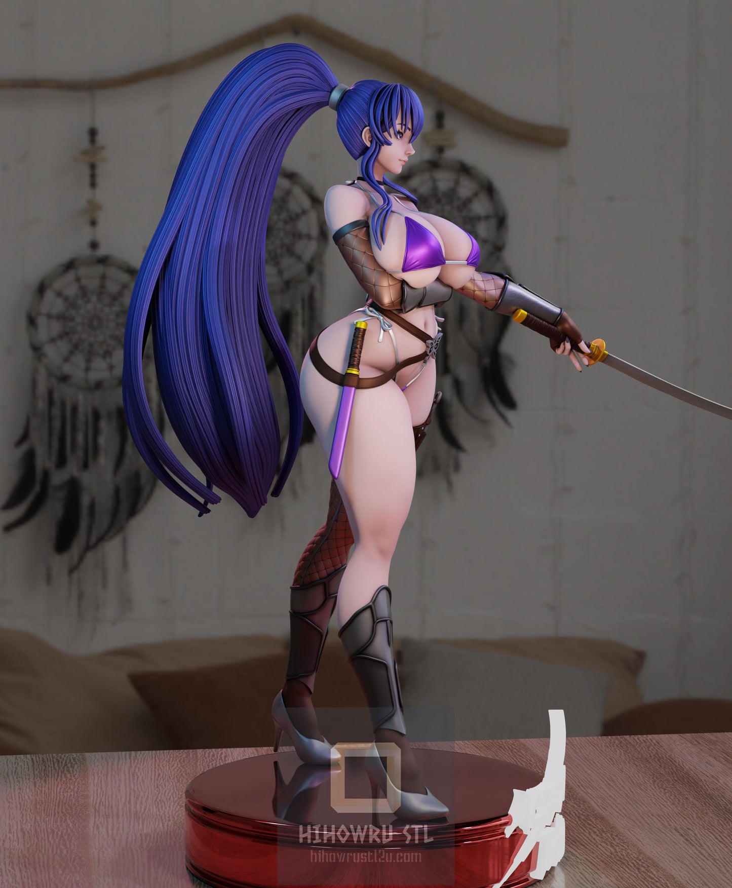 4580 Akiyama Rinko NSFW - Taimanin Yukikaze - STL 3D Print Files