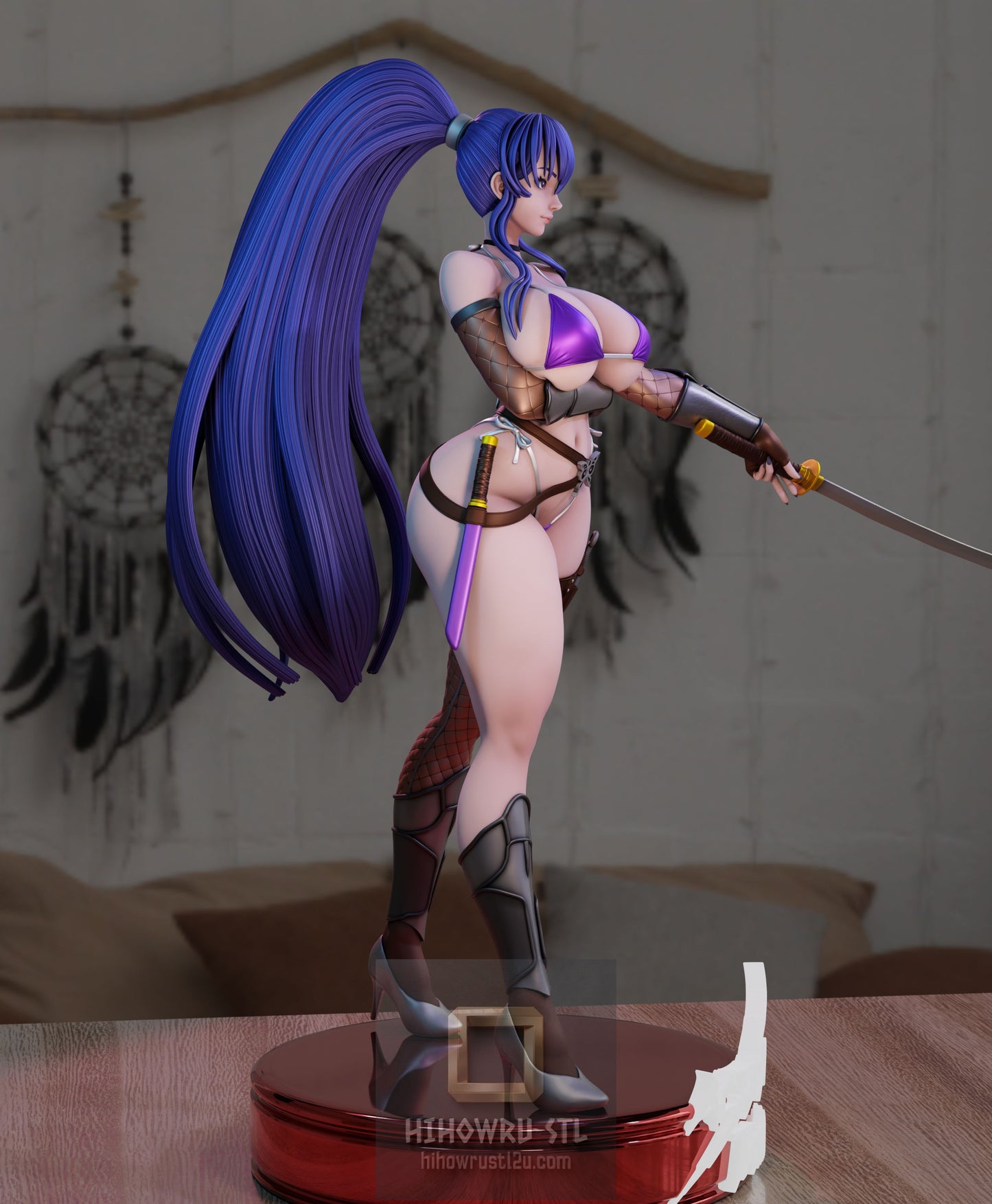 5067 Akiyama Rinko NSFW - Taimanin - STL 3D Print Files