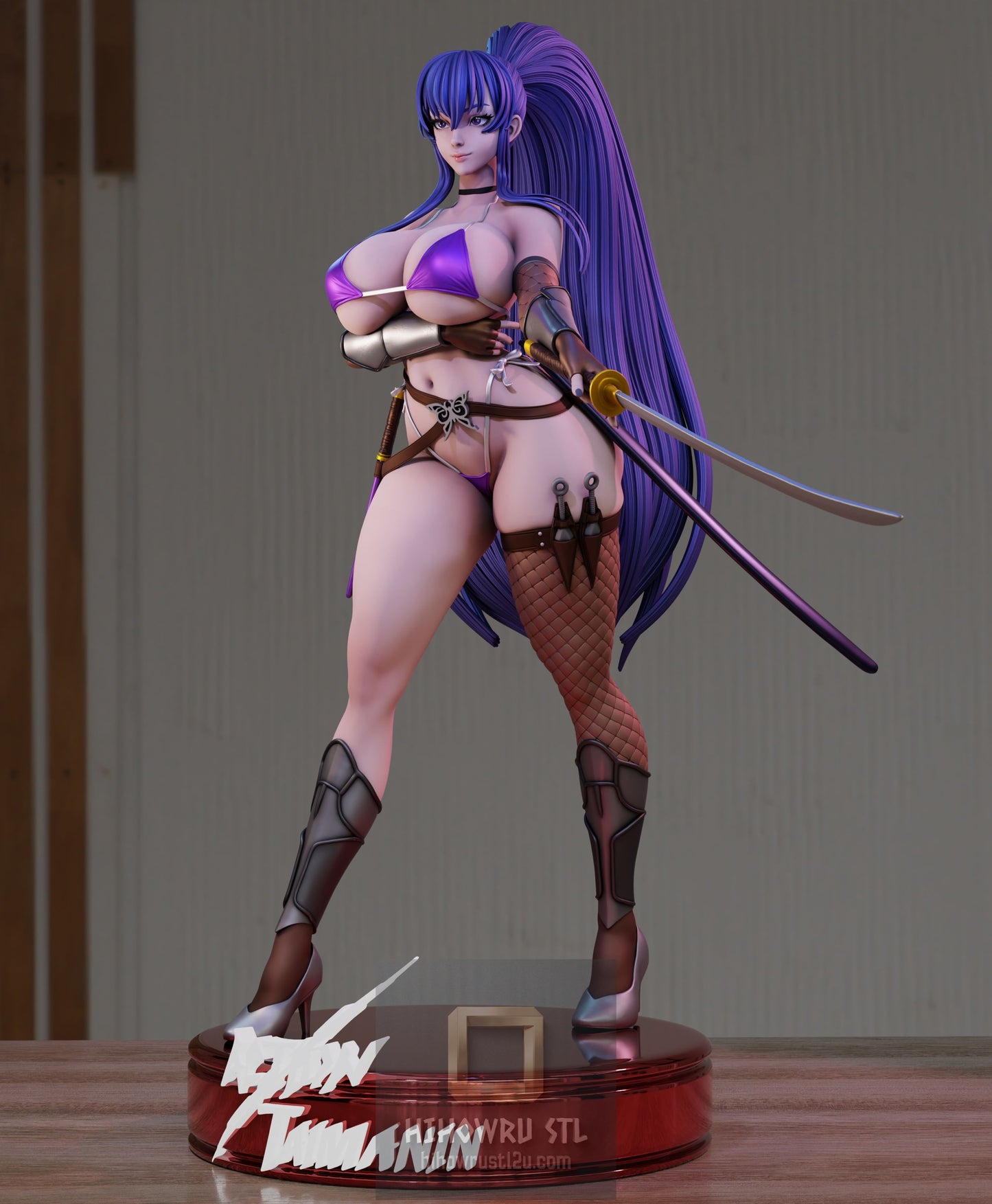 5067 Akiyama Rinko NSFW - Taimanin - STL 3D Print Files