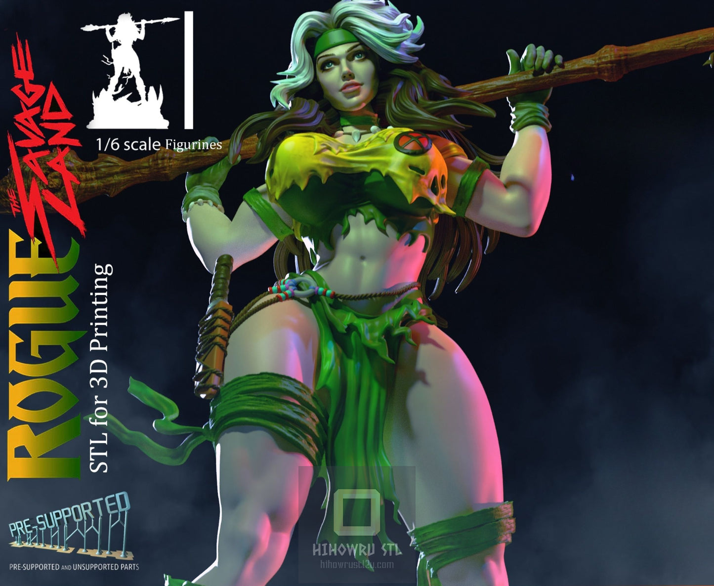 4542 Rogue NSFW - Savage Lands - X-men - STL 3D Print Files