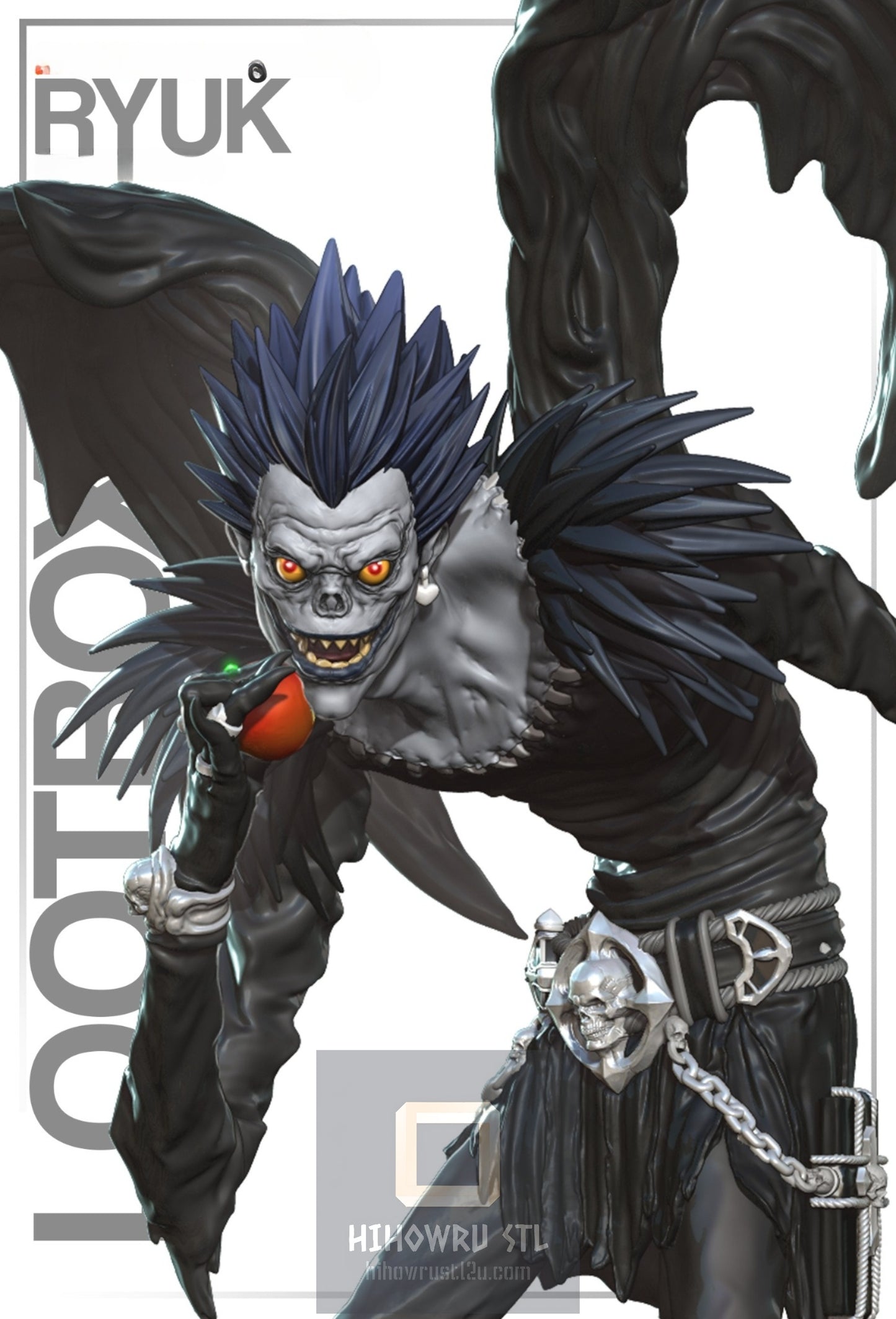4350 Ryuk - Death Note - STL 3D Print Files