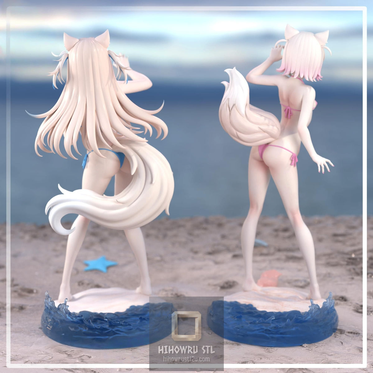 5571 Fuwawa AND Mococo - Hololive - STL 3D Print Files