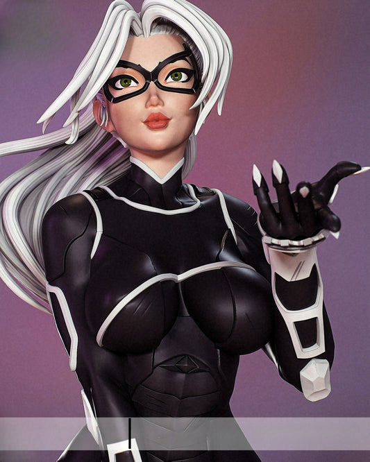 3563 Black Cat NSFW - Marvel Comics - STL 3D Print Files