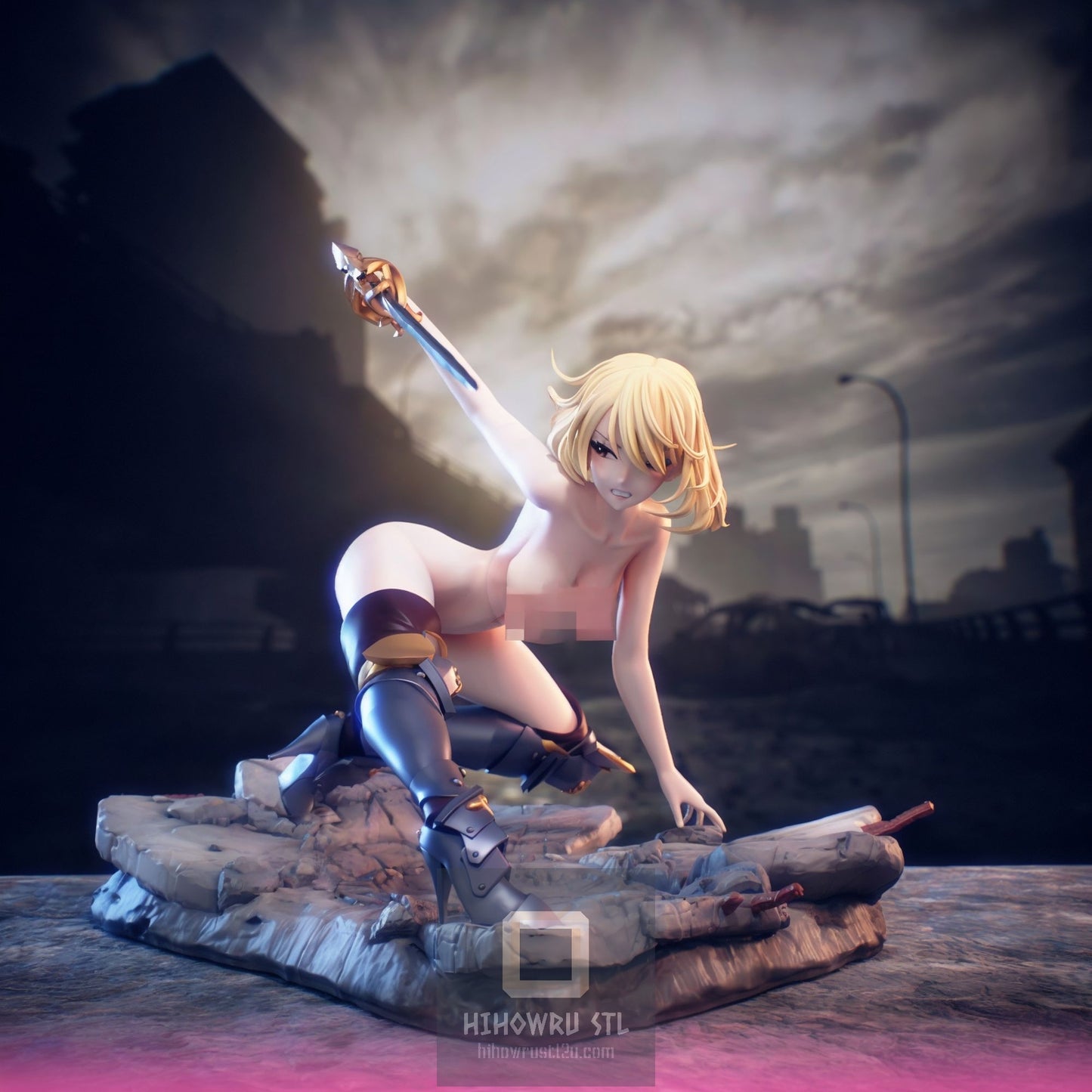 4608 Cha Hae-In NSFW - Solo Leveling - STL 3D Print Files