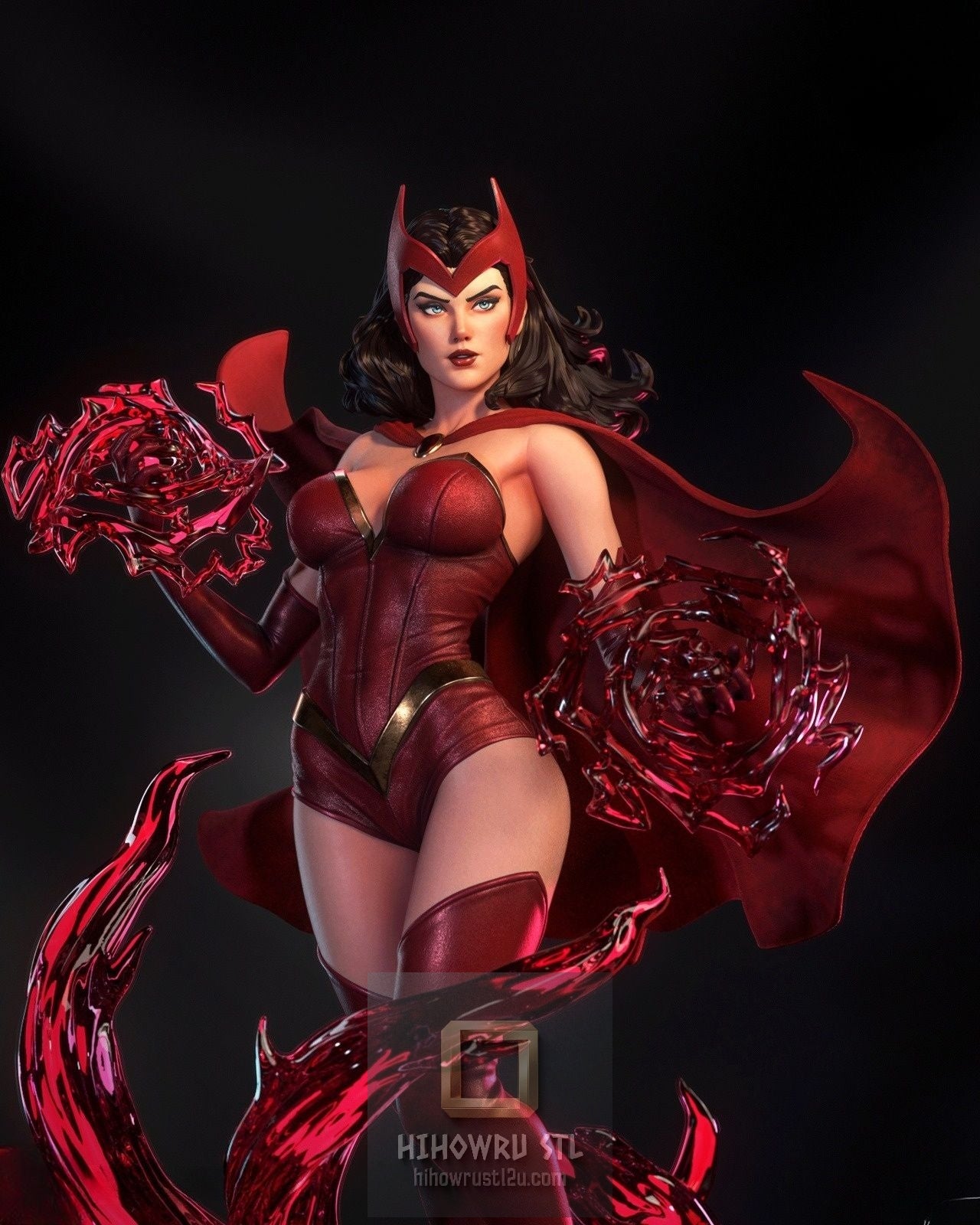 5152 Scarlet Witch NSFW - Wanda Maximoff - STL 3D Print Files