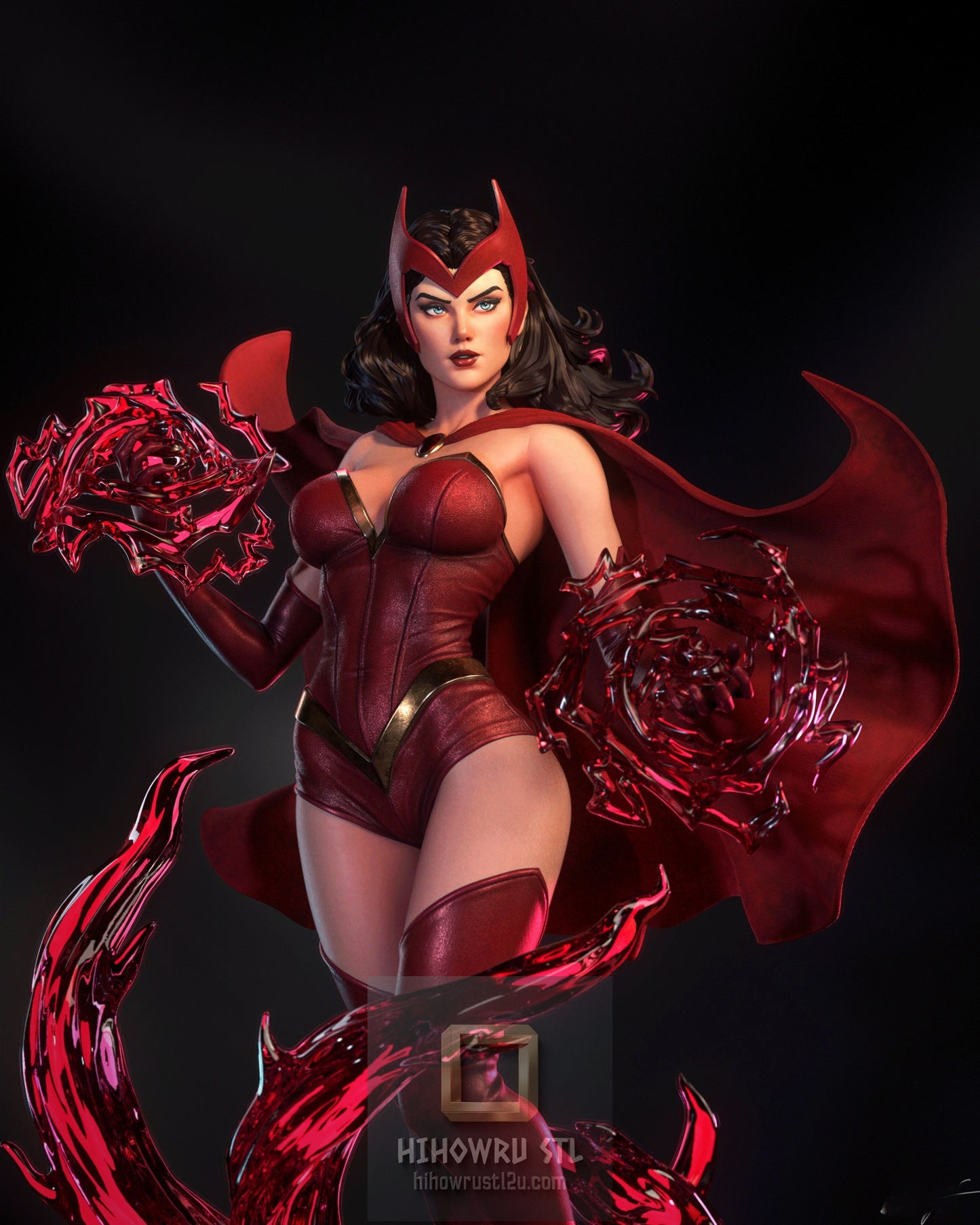 5152 Scarlet Witch NSFW - Wanda Maximoff - STL 3D Print Files